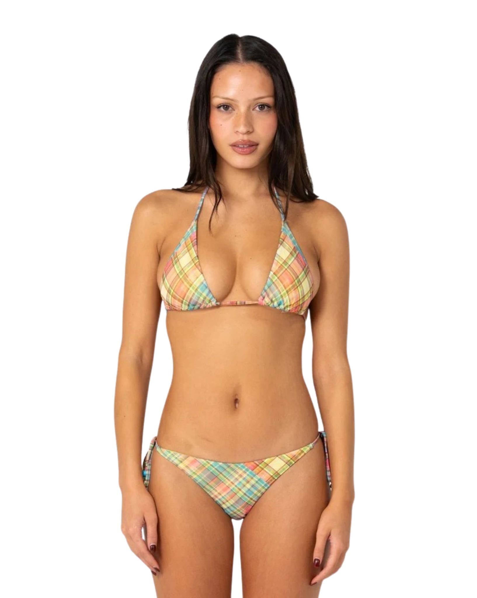 Rusty Check Moi Multiway Bikini Top