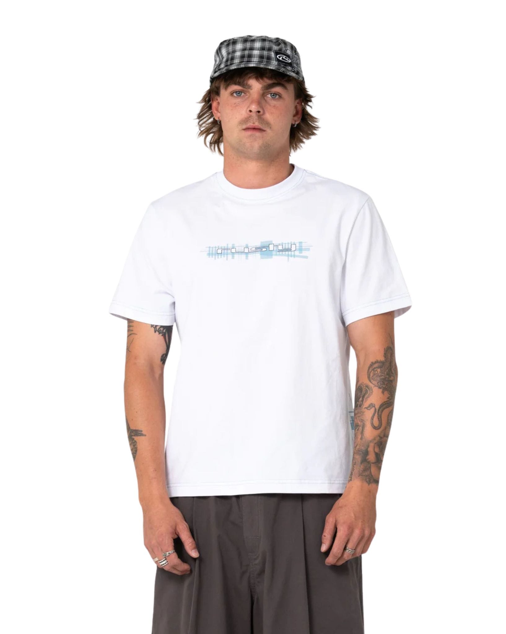Rusty Check Wise Short Sleeve Tee