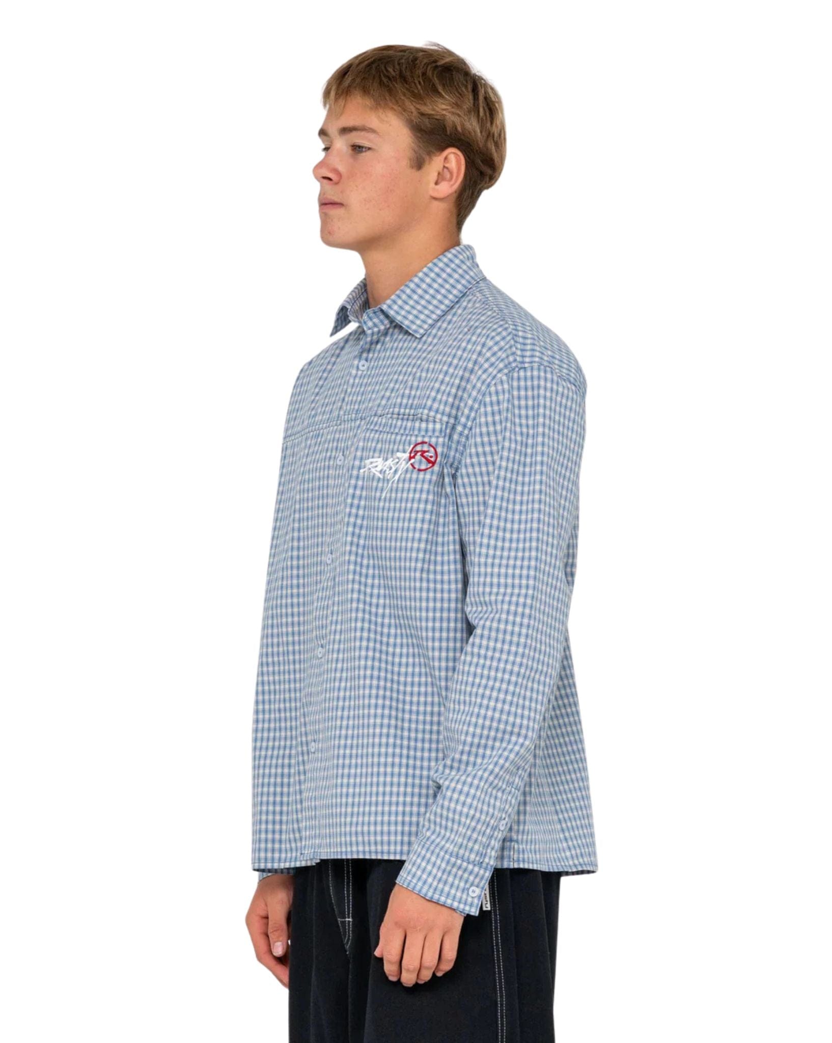 Rusty Cooper Mini Check Long Sleeve Shirt
