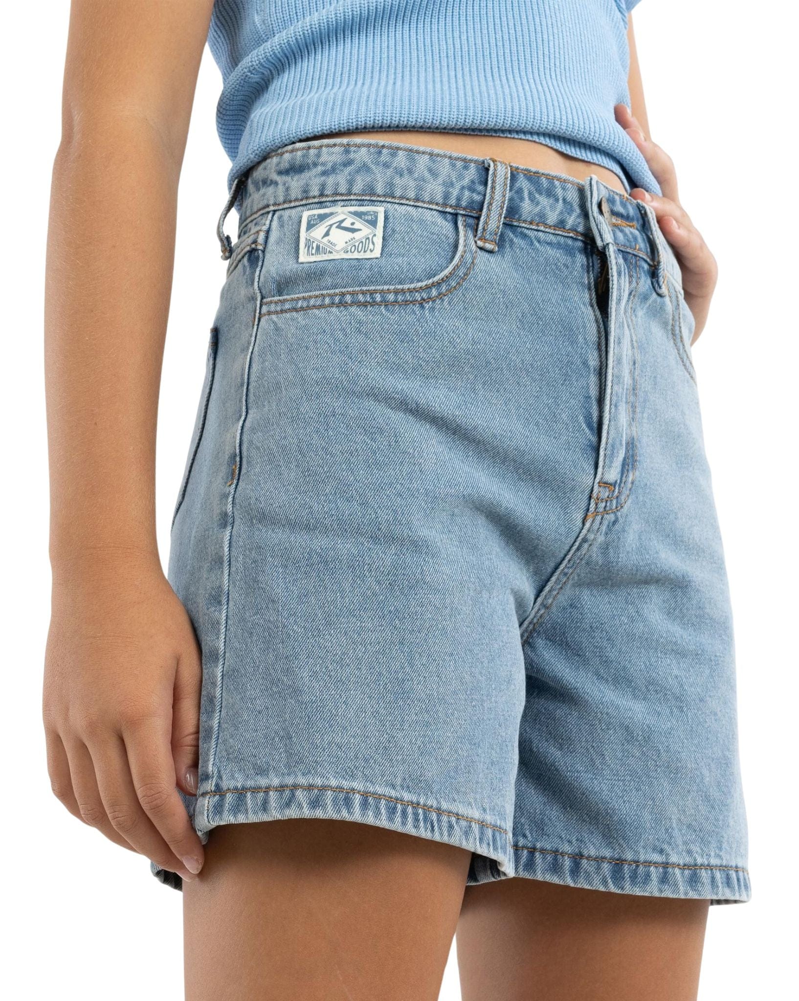 Rusty Cyprus High Denim Short Girls