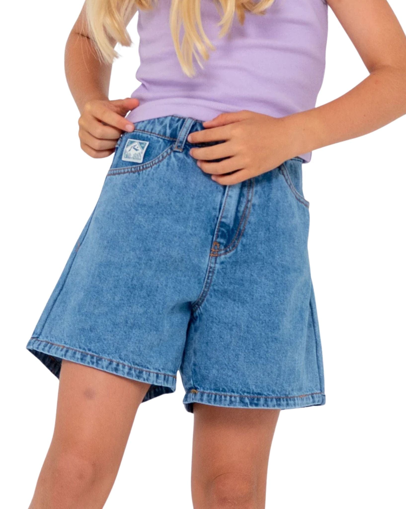 Rusty Cyprus High Denim Short Girls