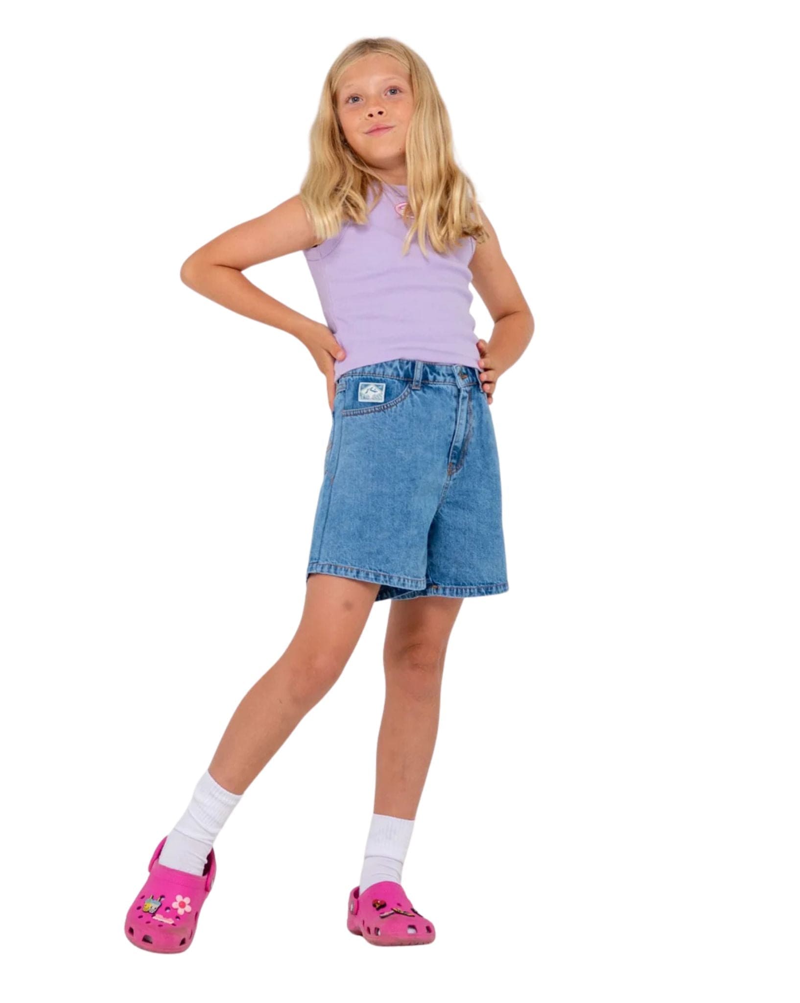 Rusty Cyprus High Denim Short Girls
