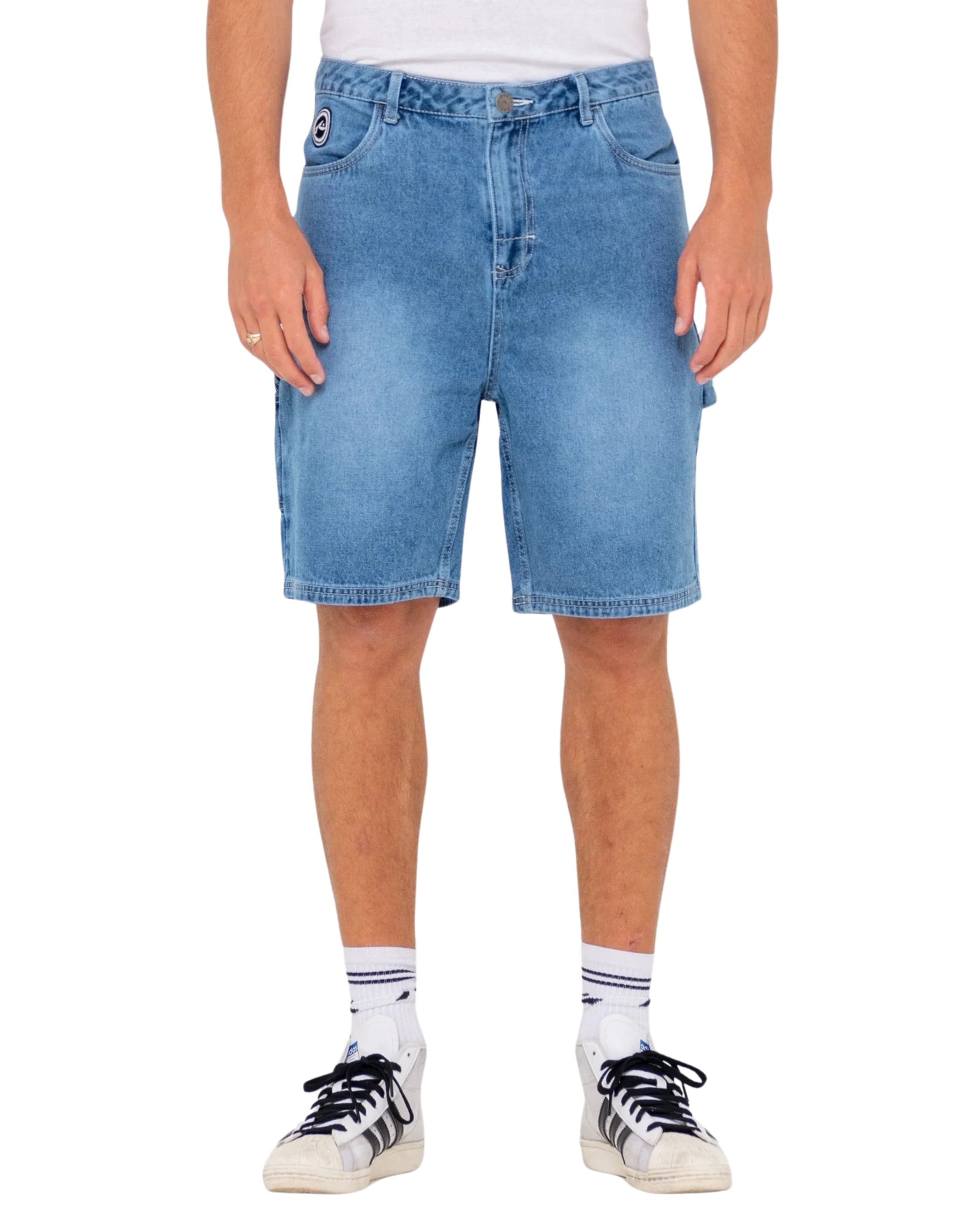 Rusty Dungaree Denim 20" Relaxed Jort