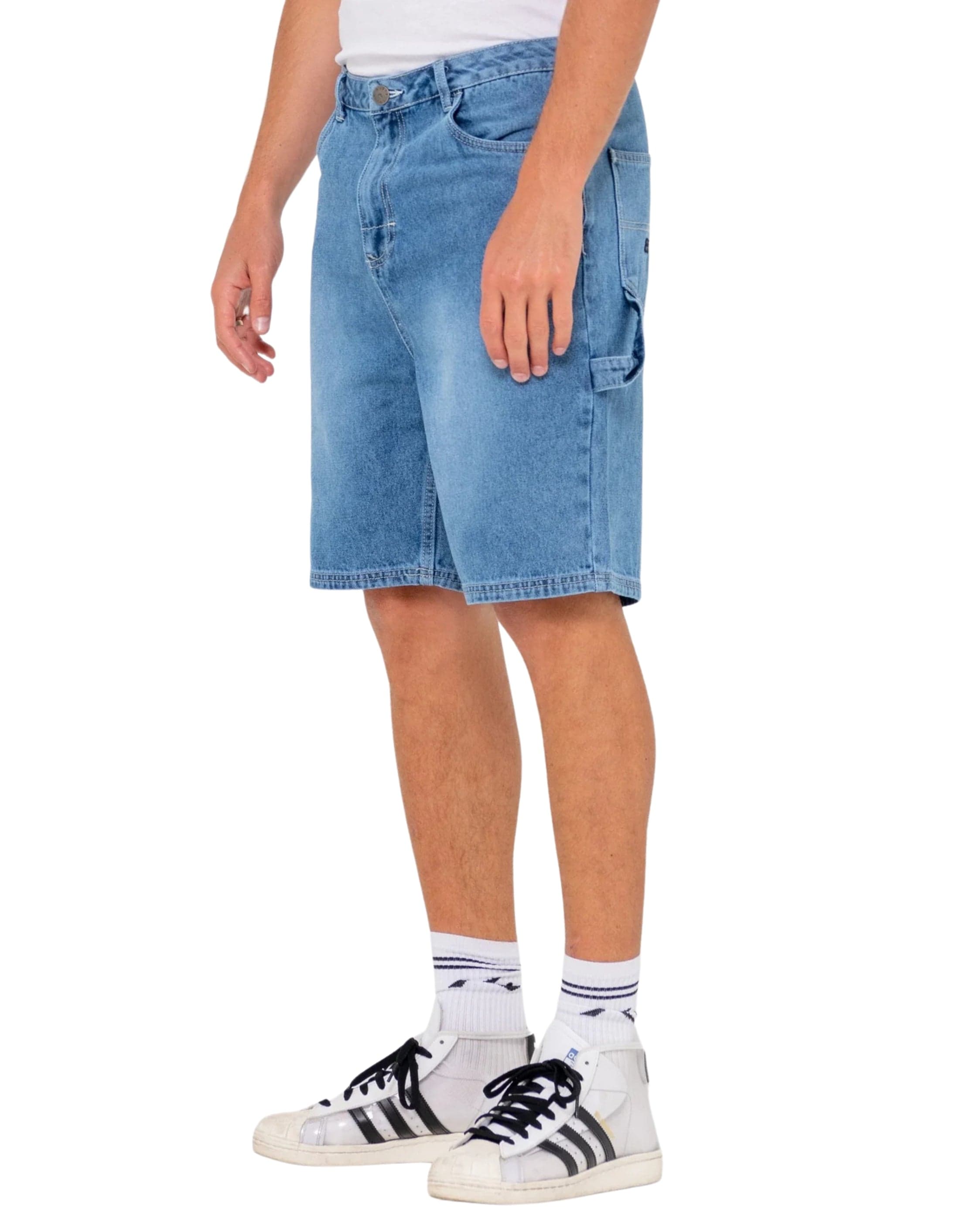 Rusty Dungaree Denim 20" Relaxed Jort