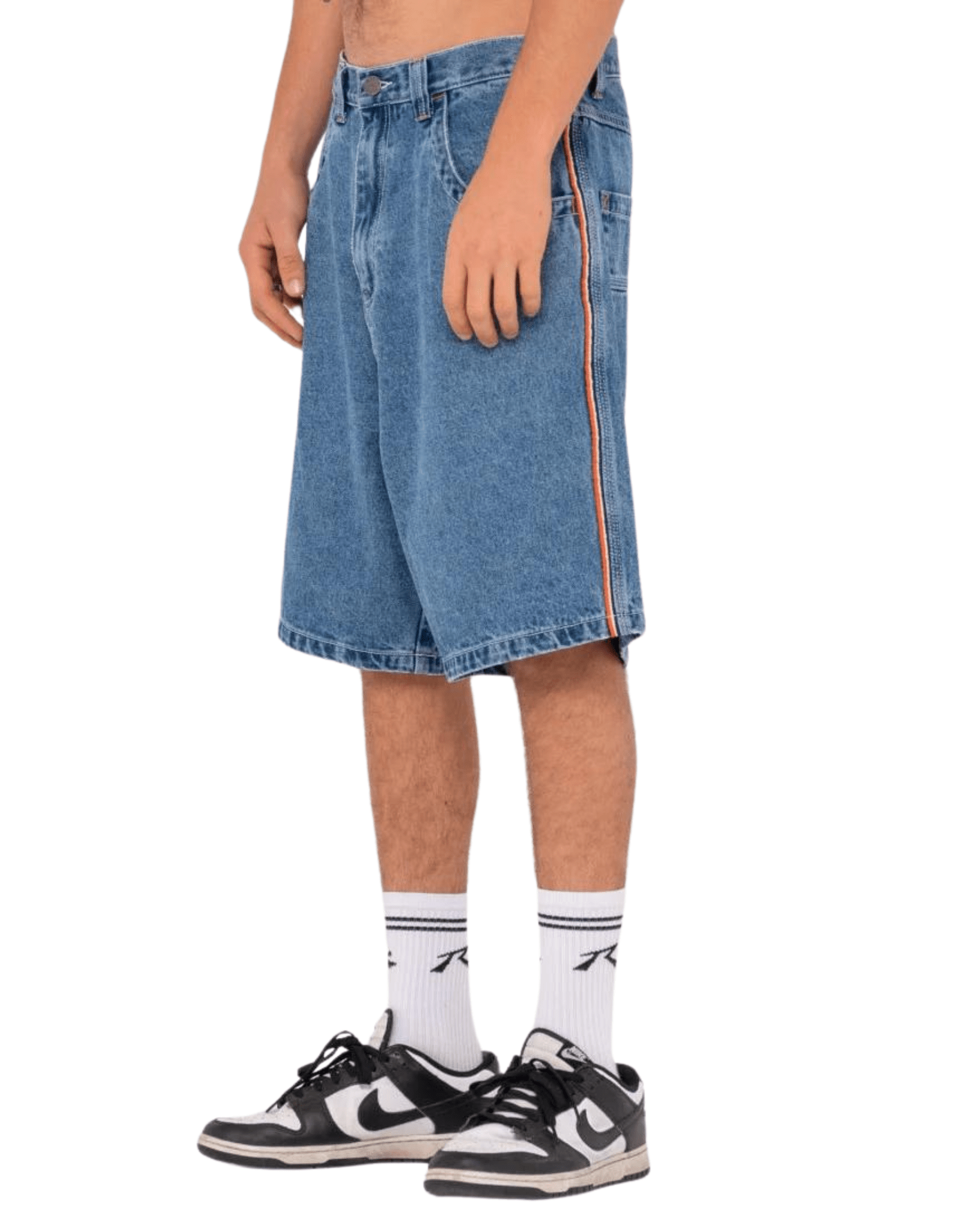 Rusty Flip Daddy 2.0 Jean Short-Middy Blue