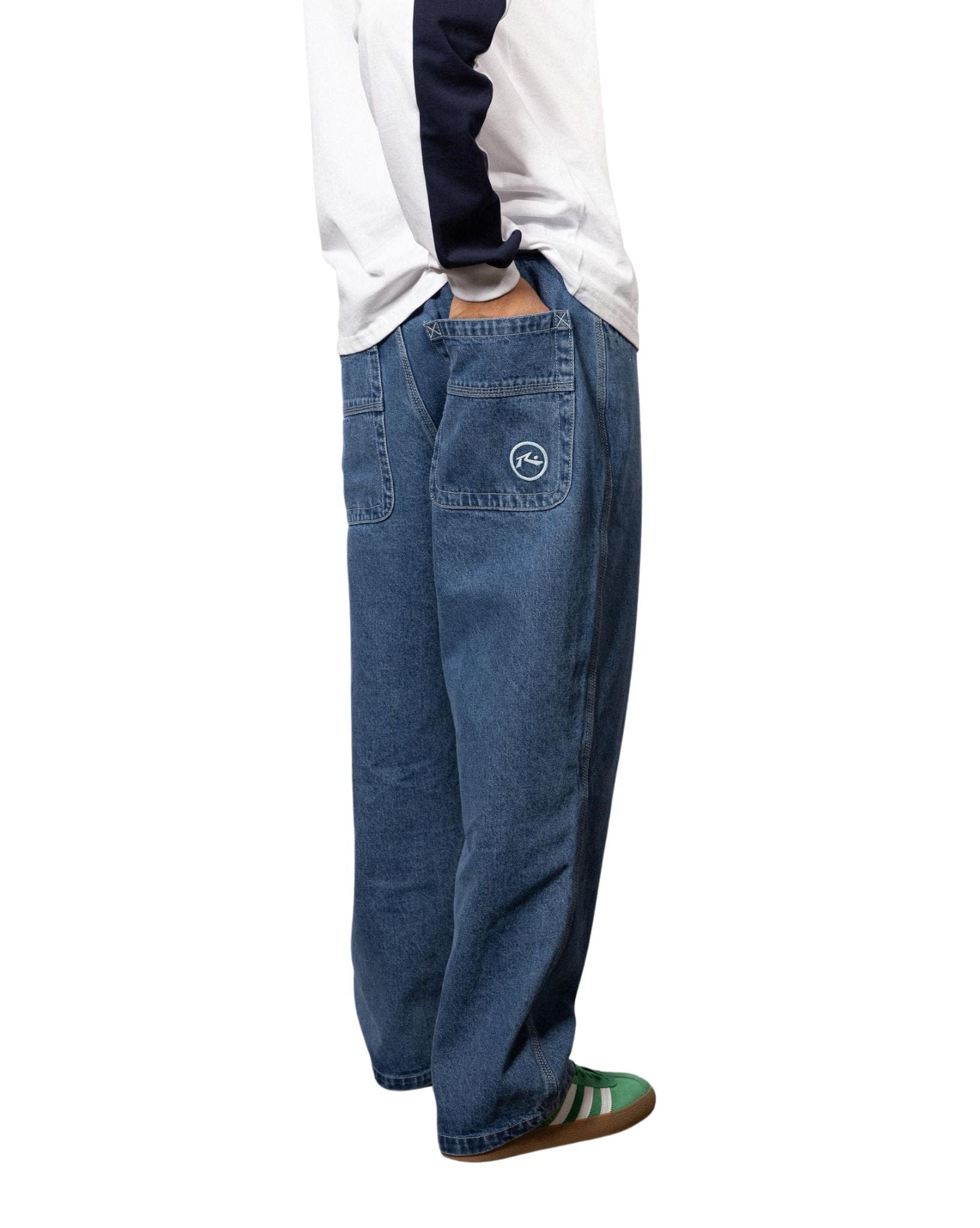 Rusty Flip Daddy Tapeless Jean-Middy Blue