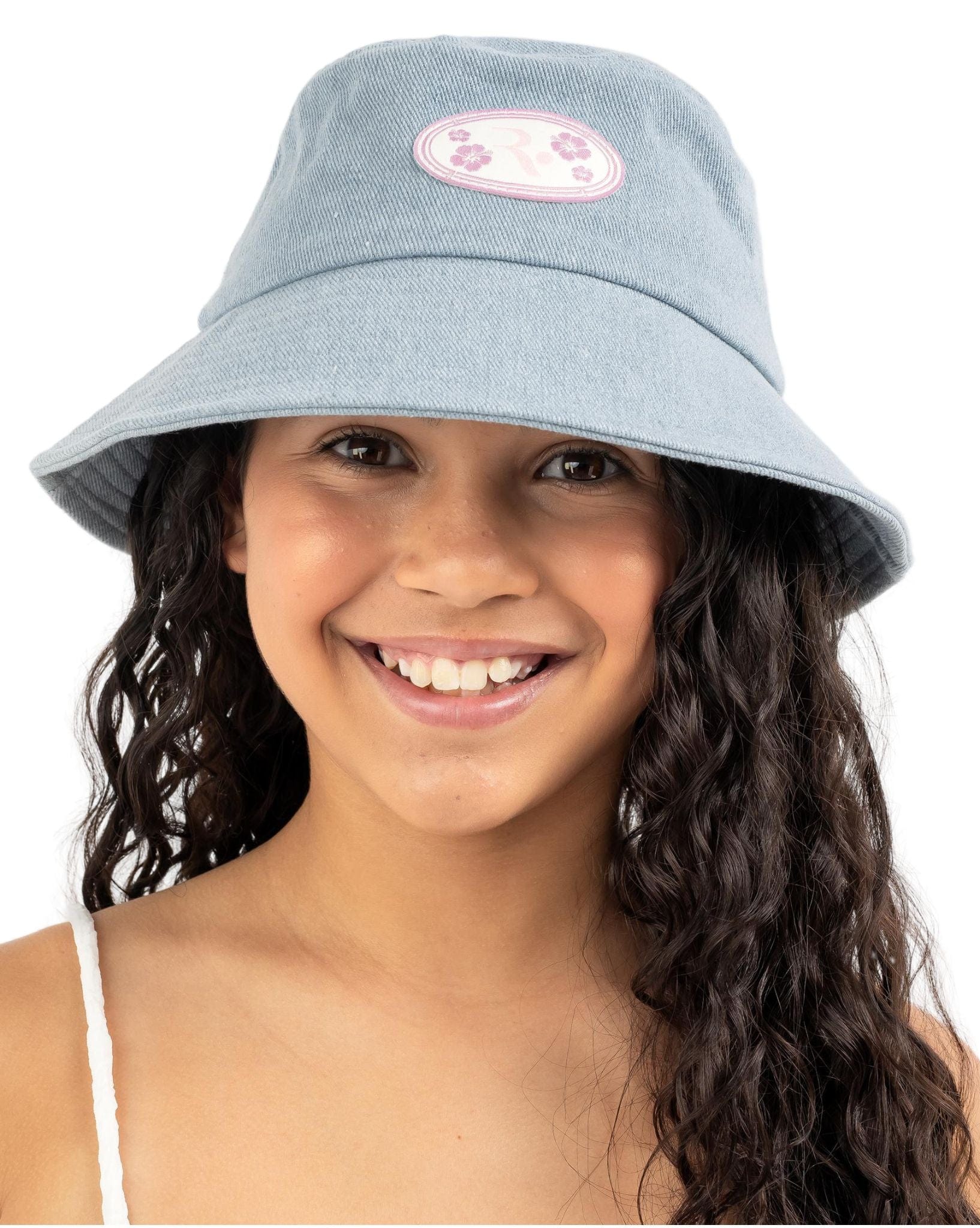 Rusty Girls Sunset Bucket Hat - Bone Blue