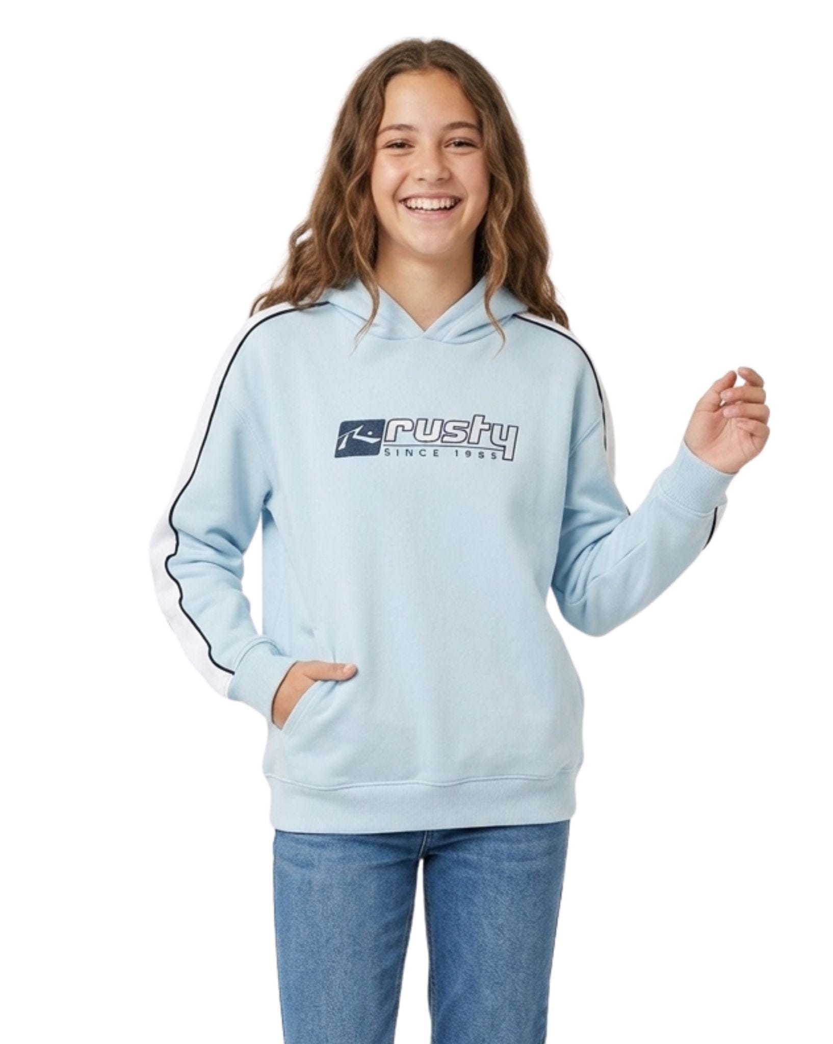 Rusty Hailstone Oversized Hooded Fleece