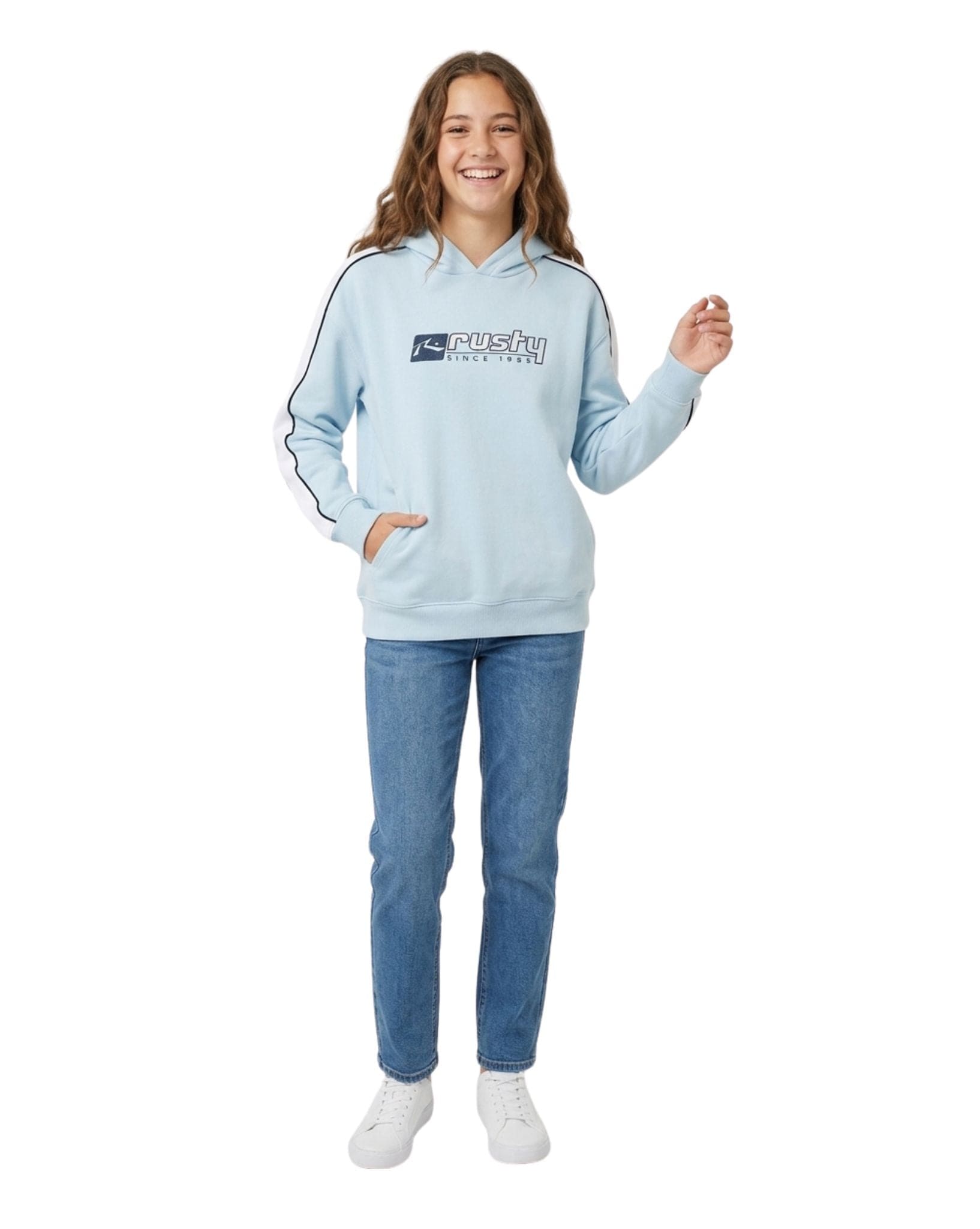 Rusty Hailstone Oversized Hooded Fleece