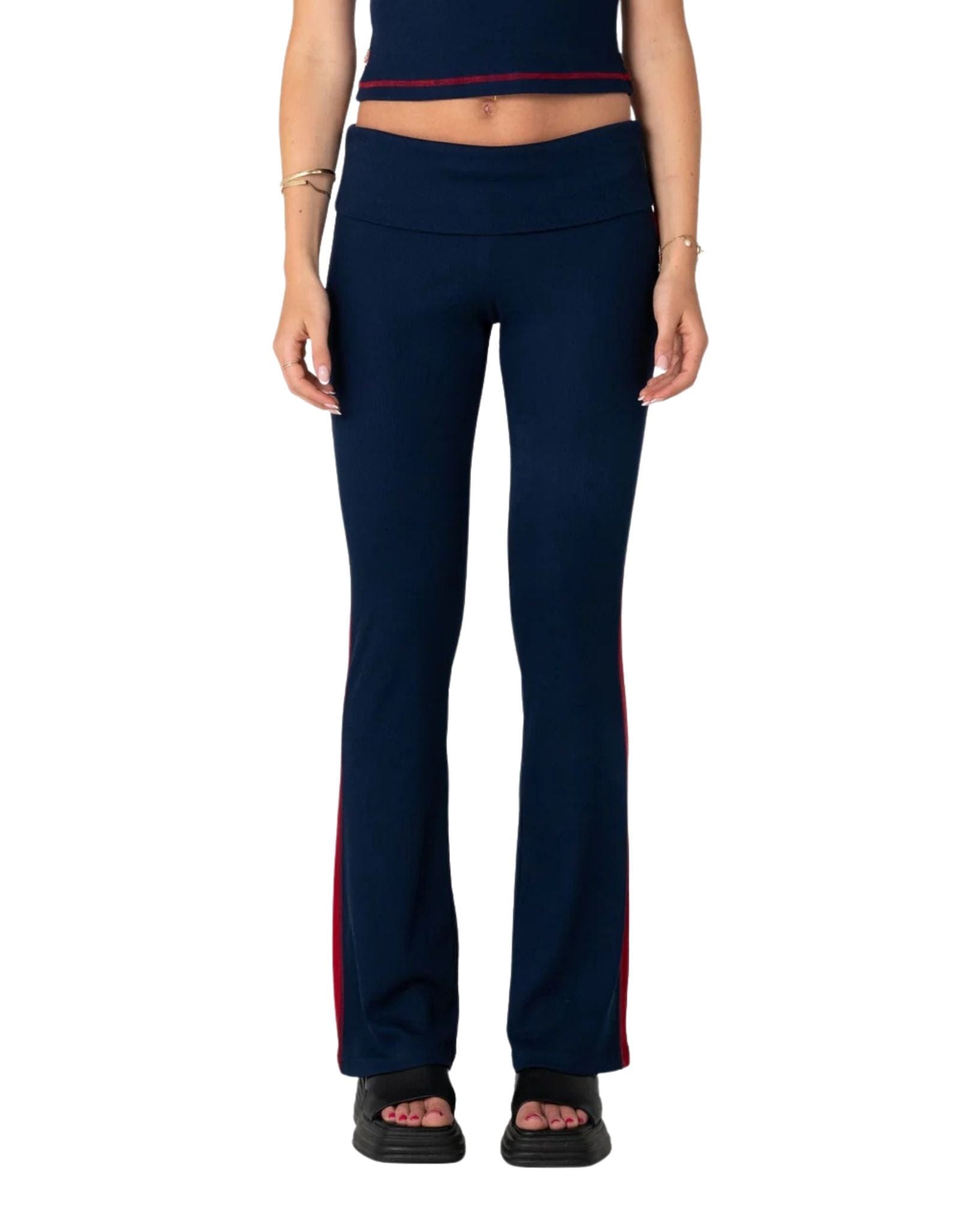 Rusty Hilton Low Rise Bootleg Rib Pant