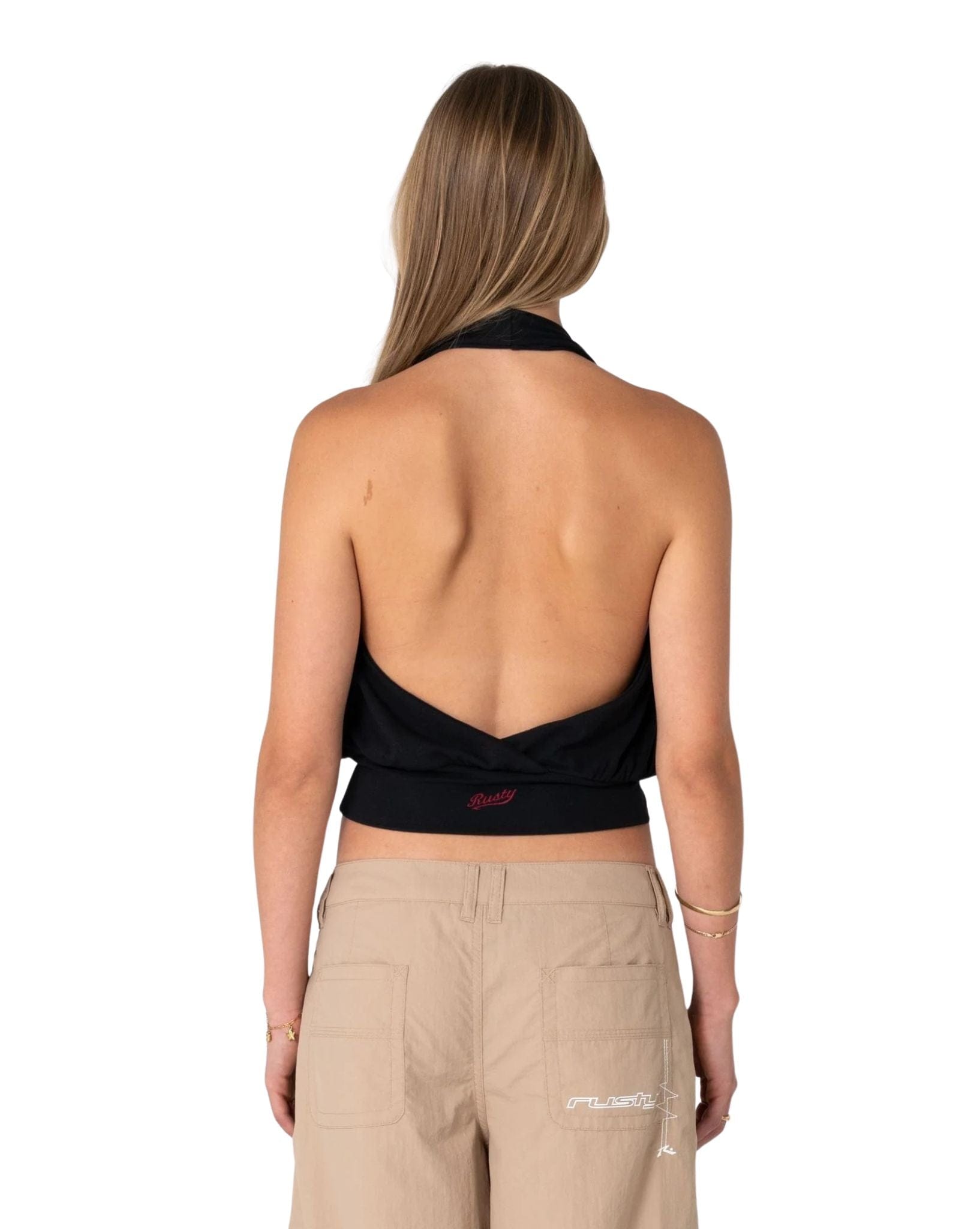 Rusty Honey Halter Top