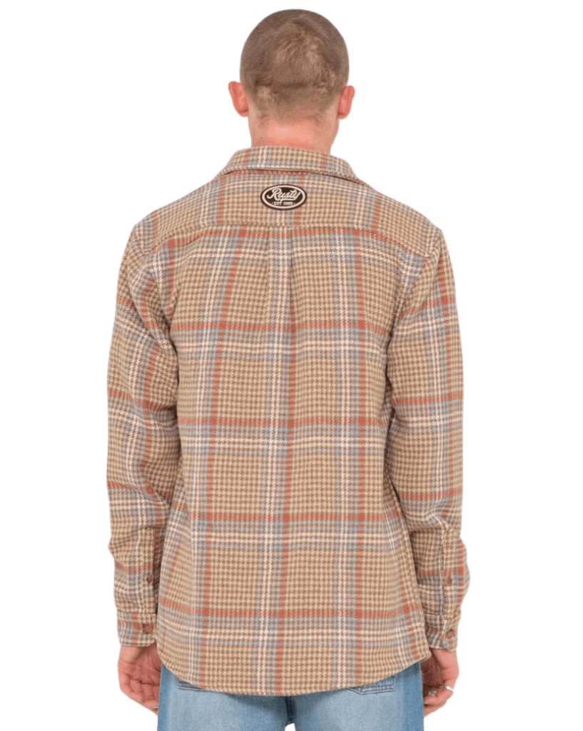 Rusty Houndstooth Overshirt
