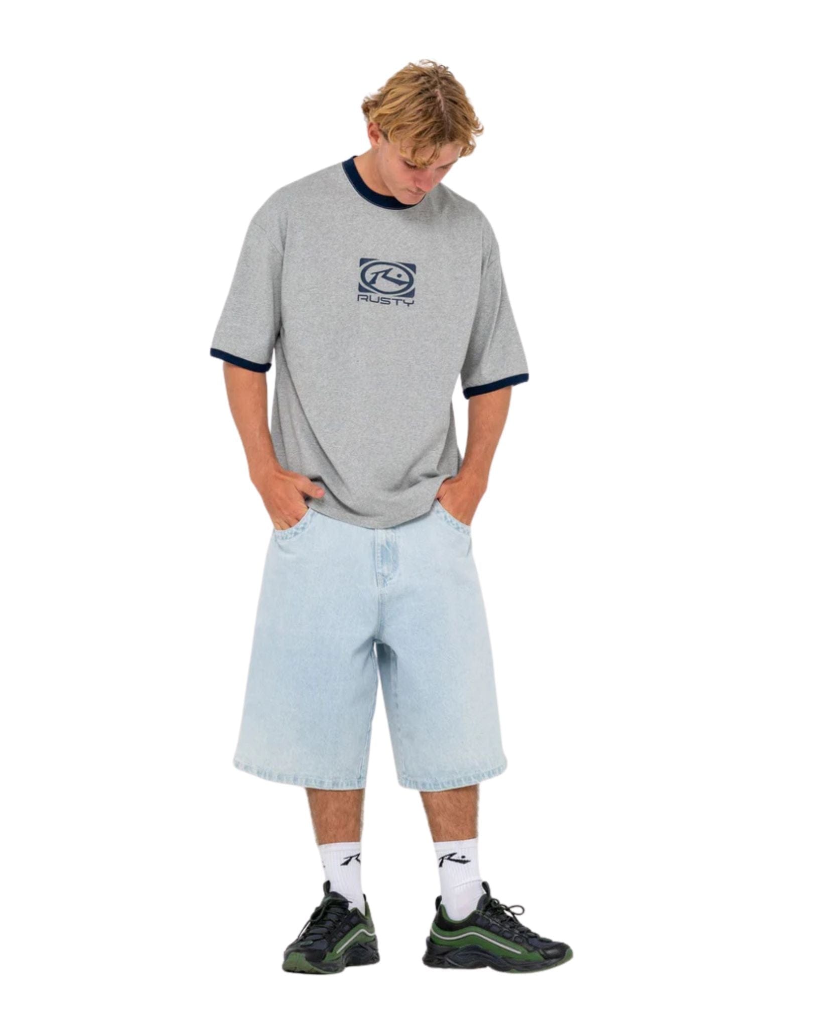 Rusty Hyper Ringer Short Sleeve Tee