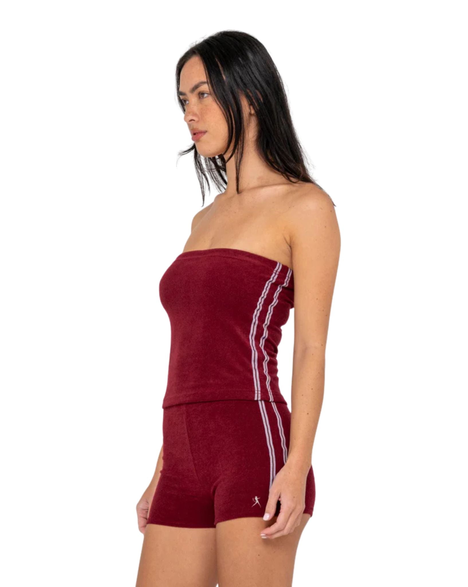 Rusty Lamar Towelling Skimmer Tube Top