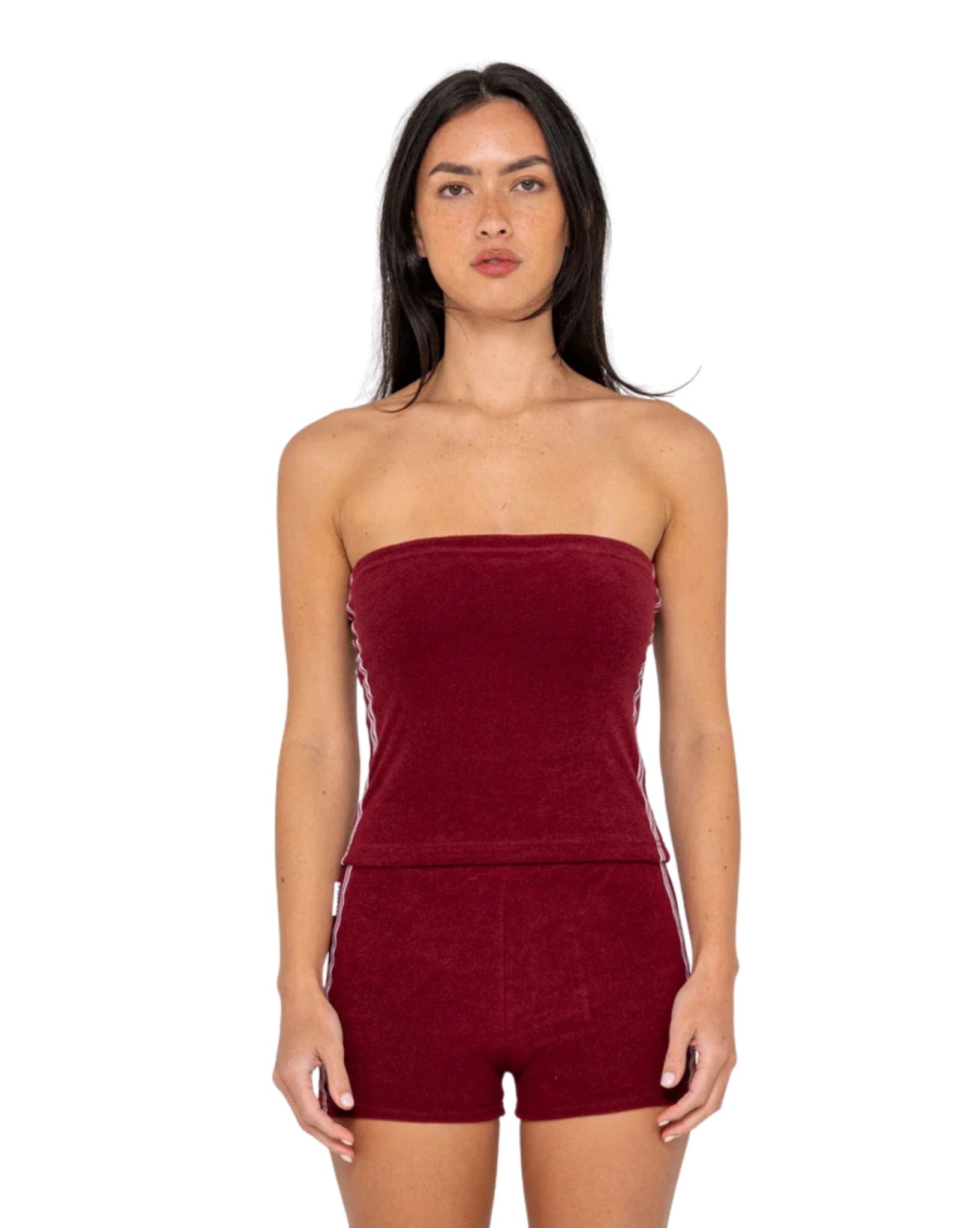 Rusty Lamar Towelling Skimmer Tube Top