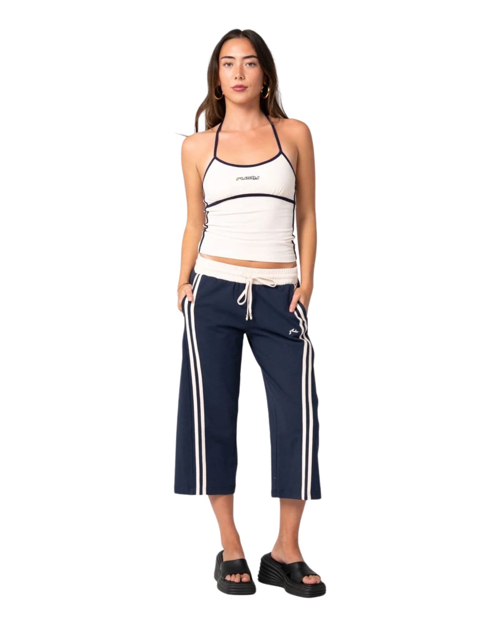 Rusty Man Eater Low Rise Capri Track Pant