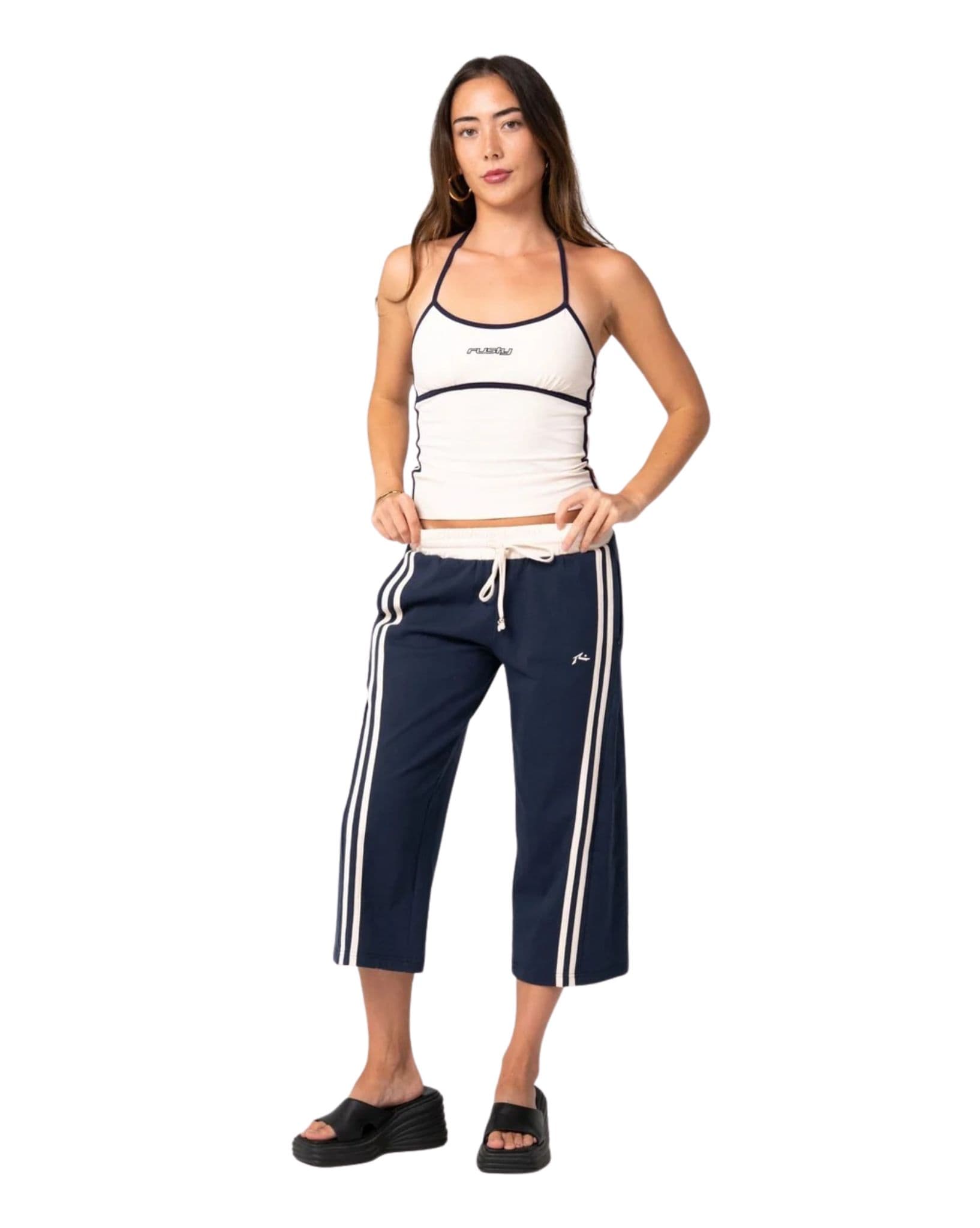 Rusty Man Eater Low Rise Capri Track Pant