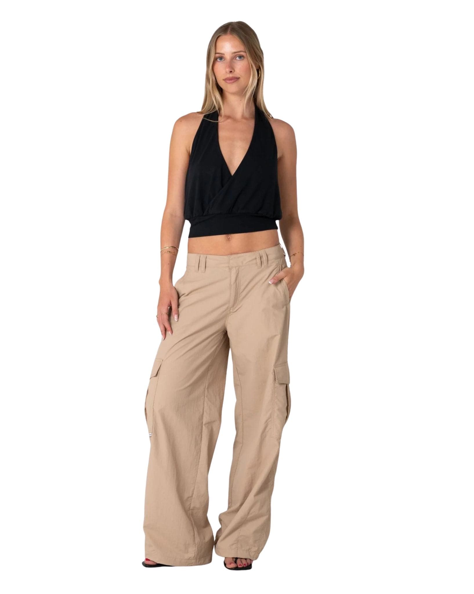Rusty Melrose Loose Low Rise Cargo Pant