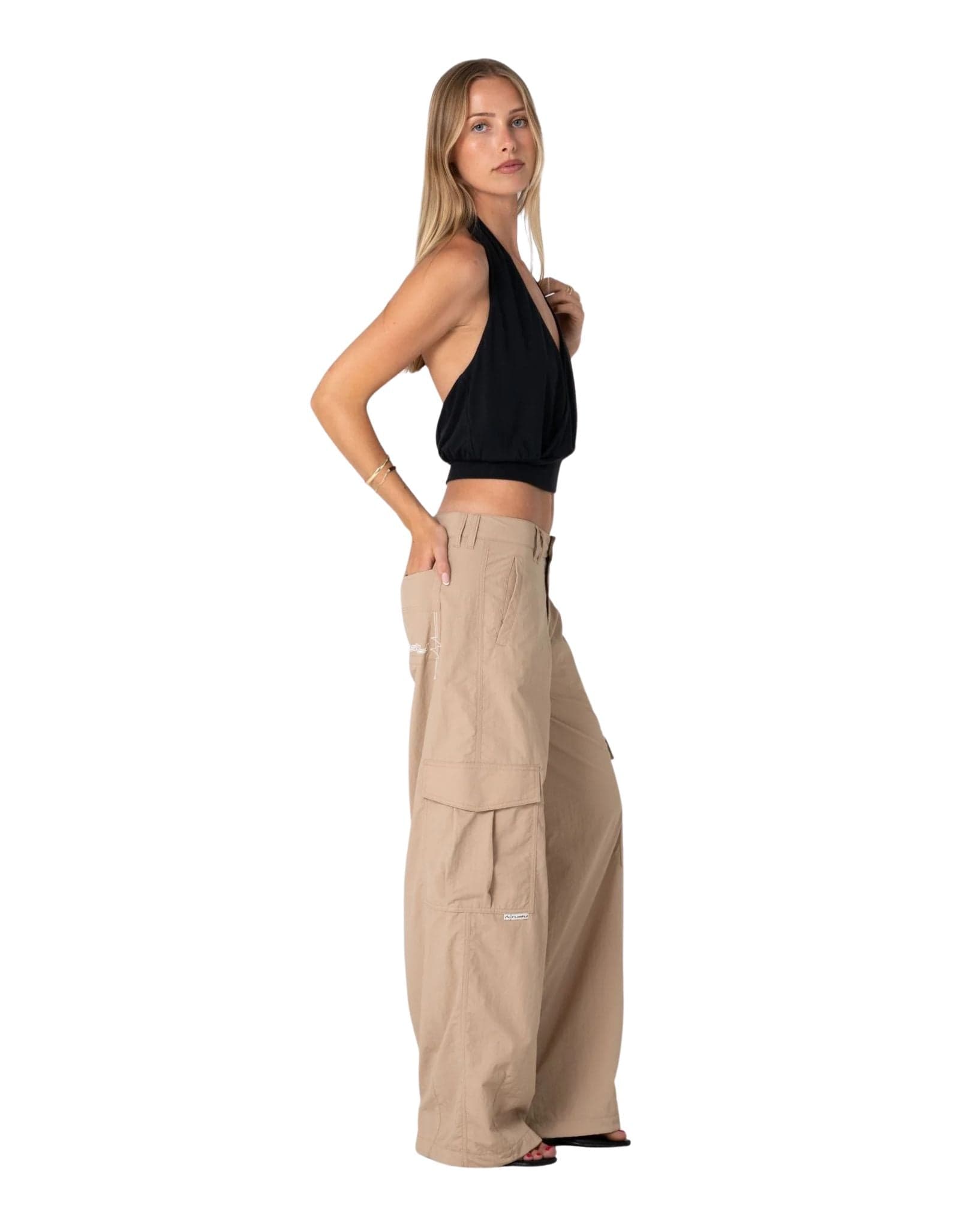 Rusty Melrose Loose Low Rise Cargo Pant