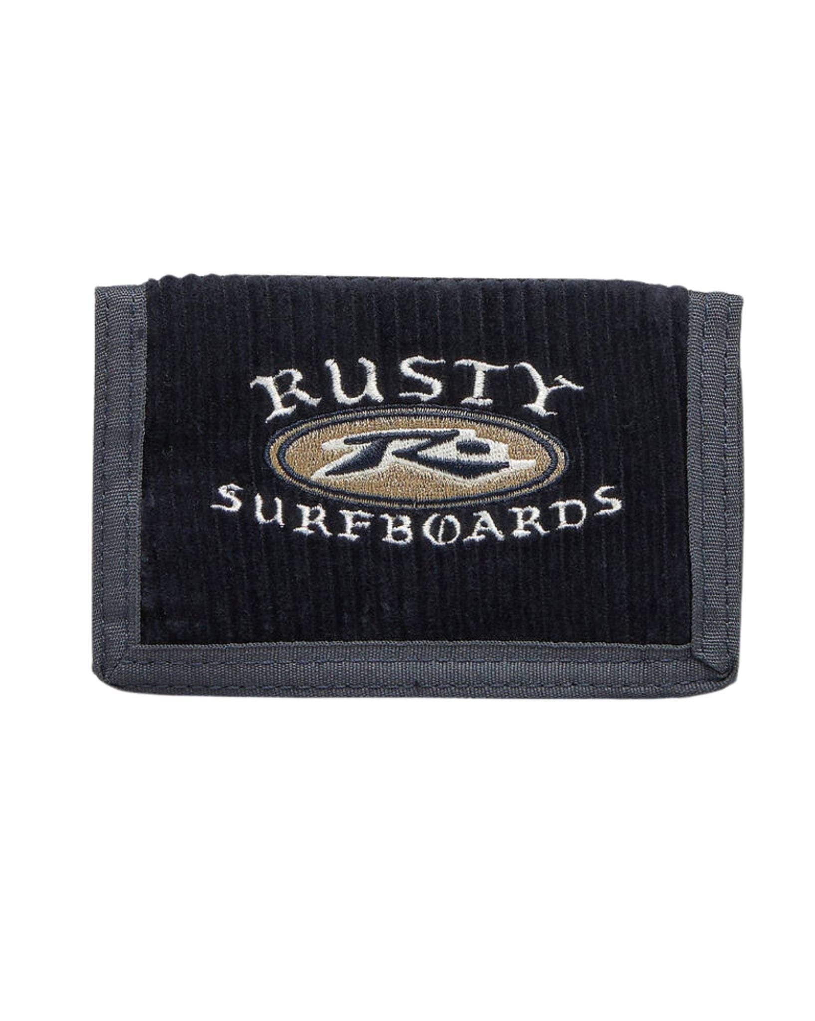 Rusty Mens Backtrack Tri-Fold Wallet - Navy Blue