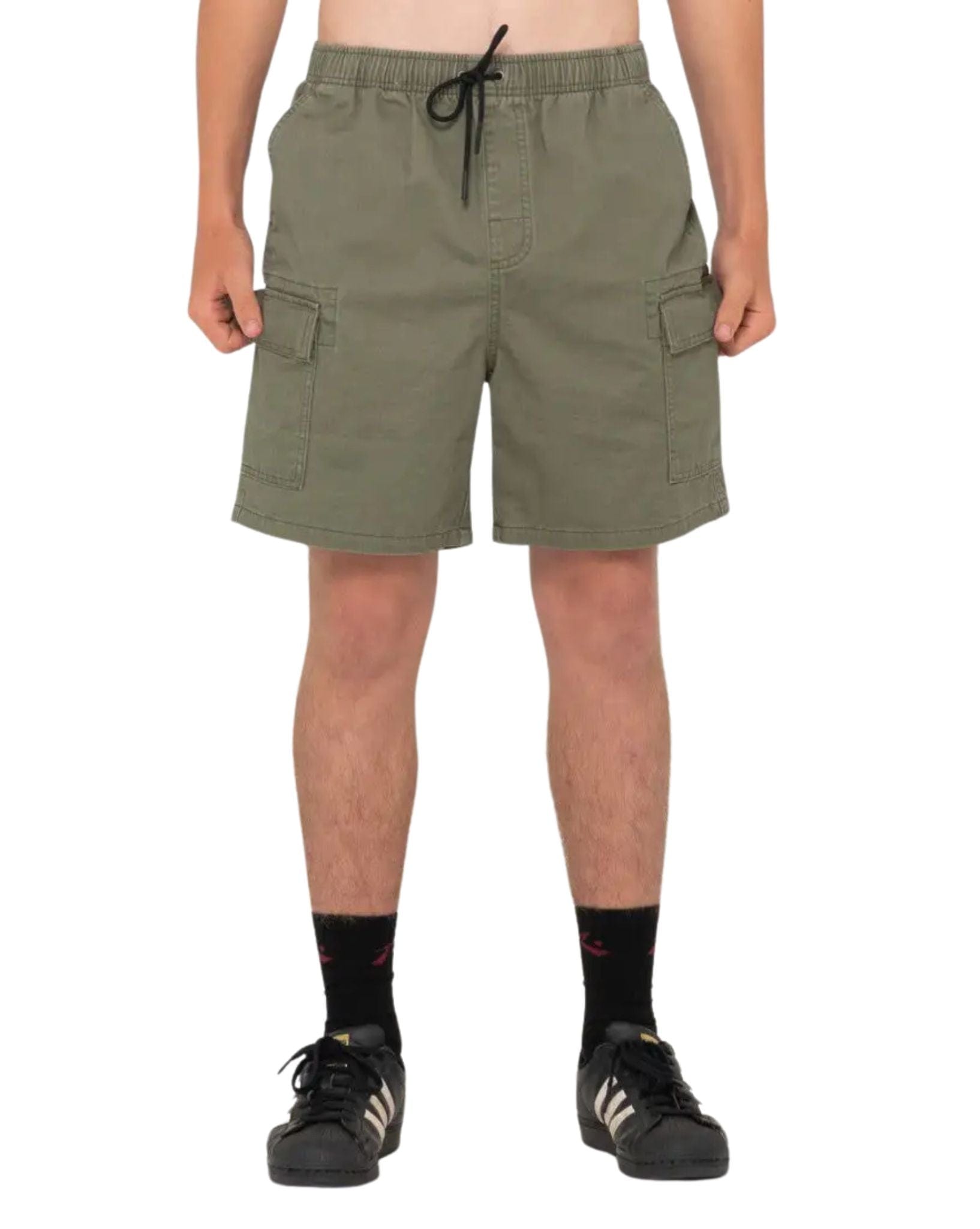 Rusty Mens Camper Cargo 19 Elastic Short