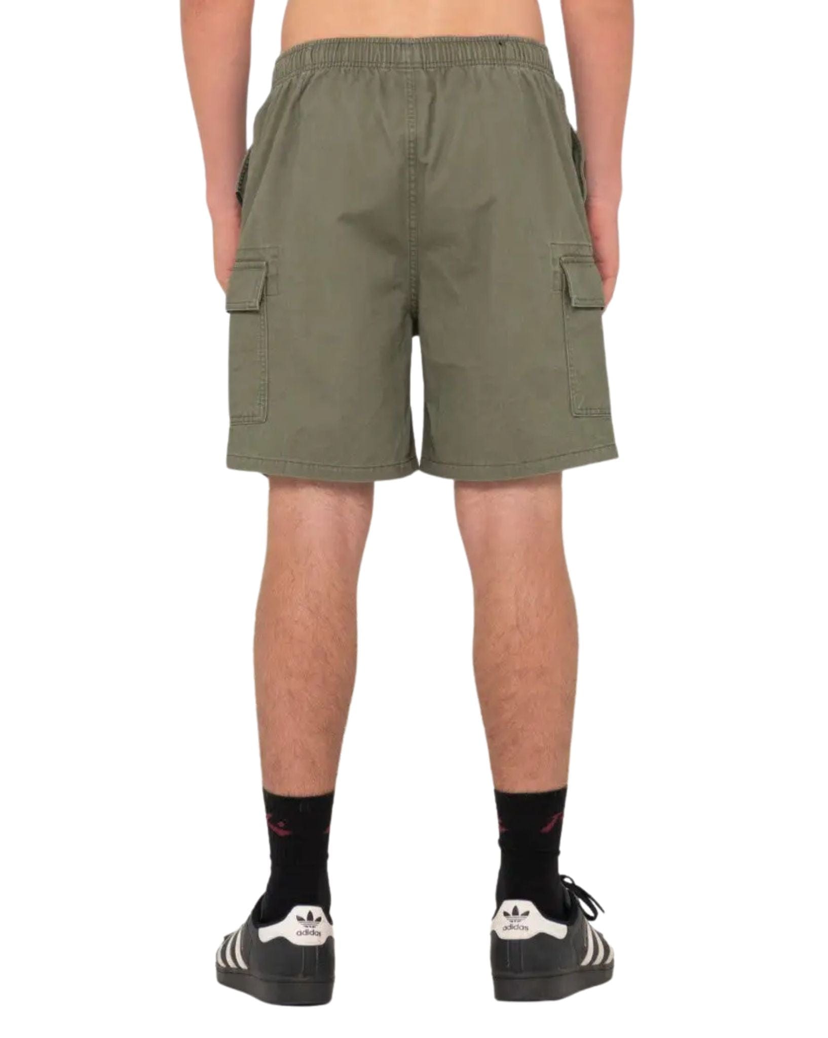 Rusty Mens Camper Cargo 19 Elastic Short