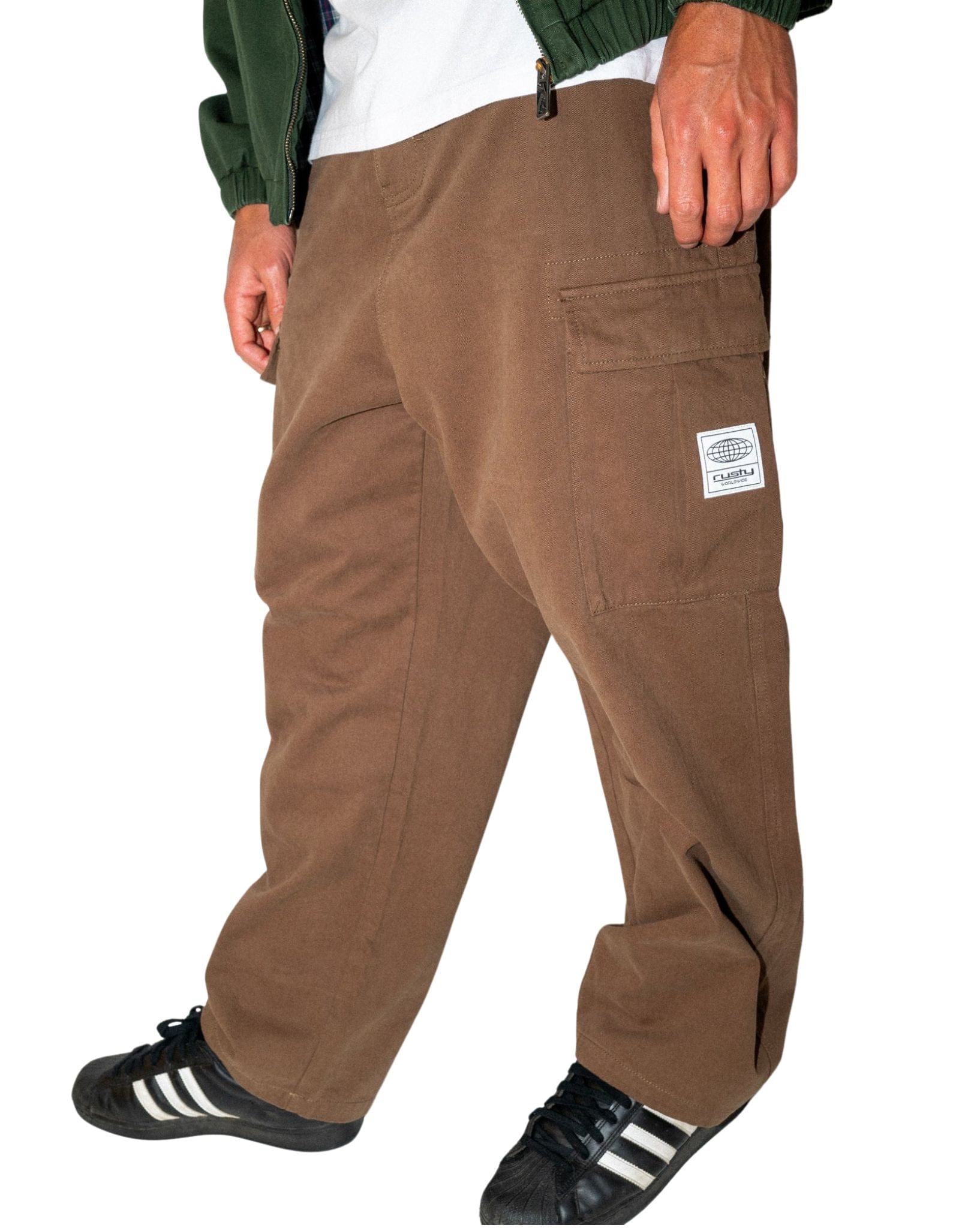 Rusty Mens Commando Cargo Pant - Chocolate