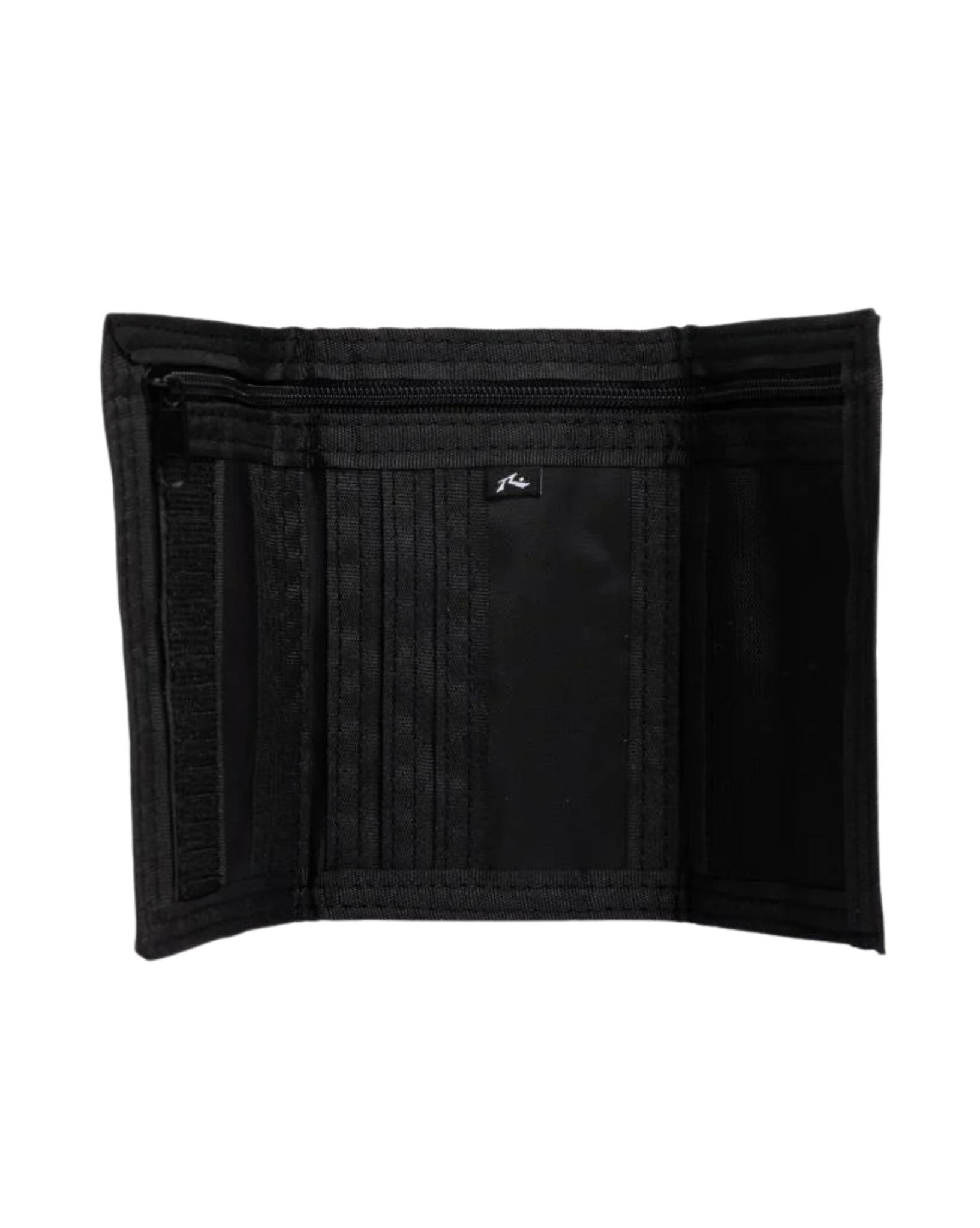 Rusty Mens Cooked Tri-Fold Wallet - Black