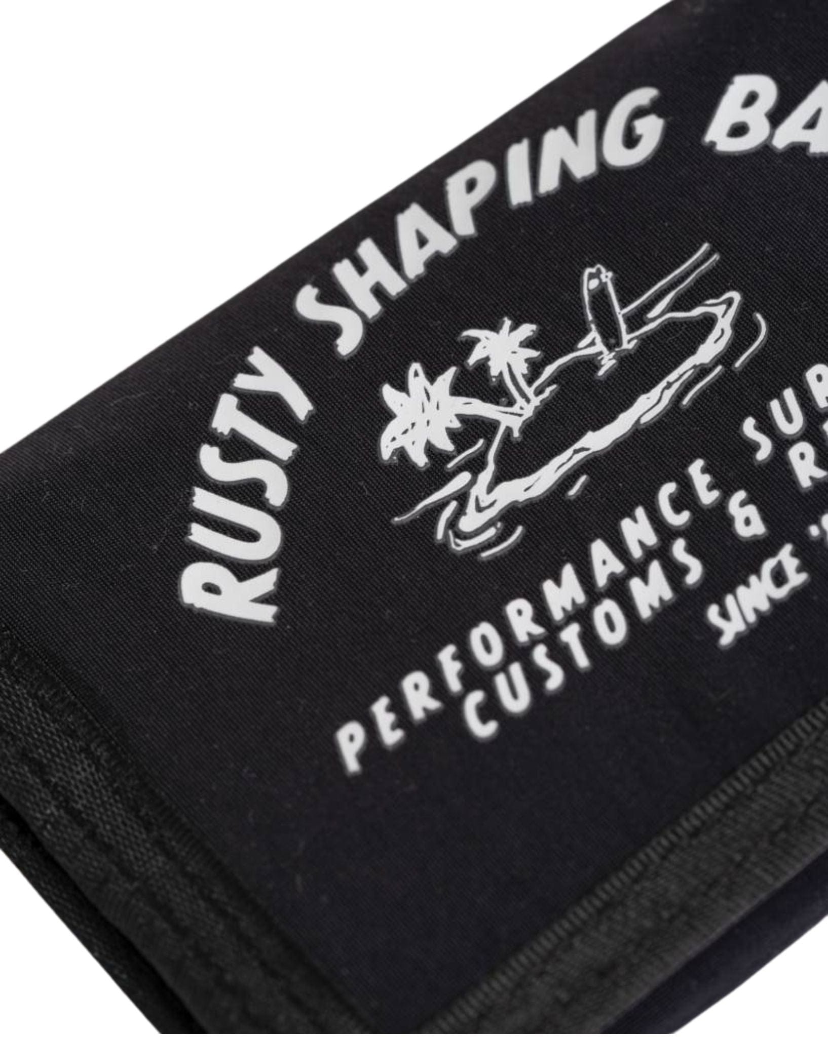 Rusty Mens Cooked Tri-Fold Wallet - Black