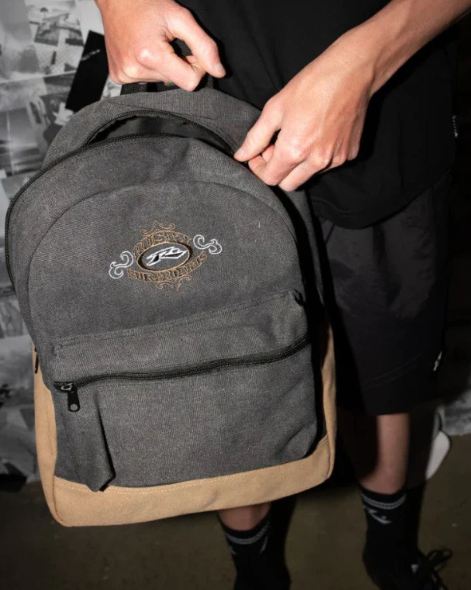 Rusty Mens Frenzy Backpack - Black