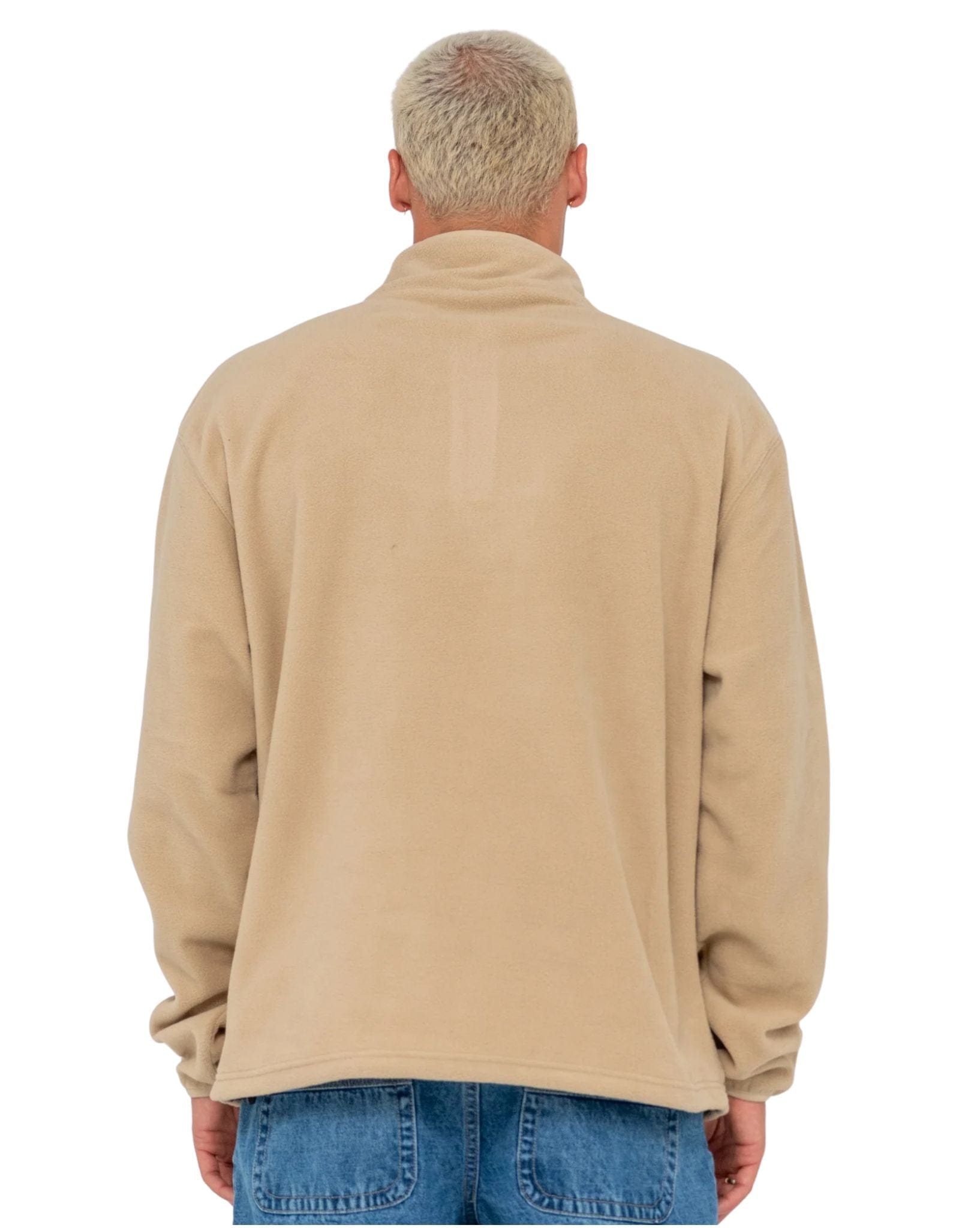 Rusty Mens Quarter Zip Core Division Polar Fleece