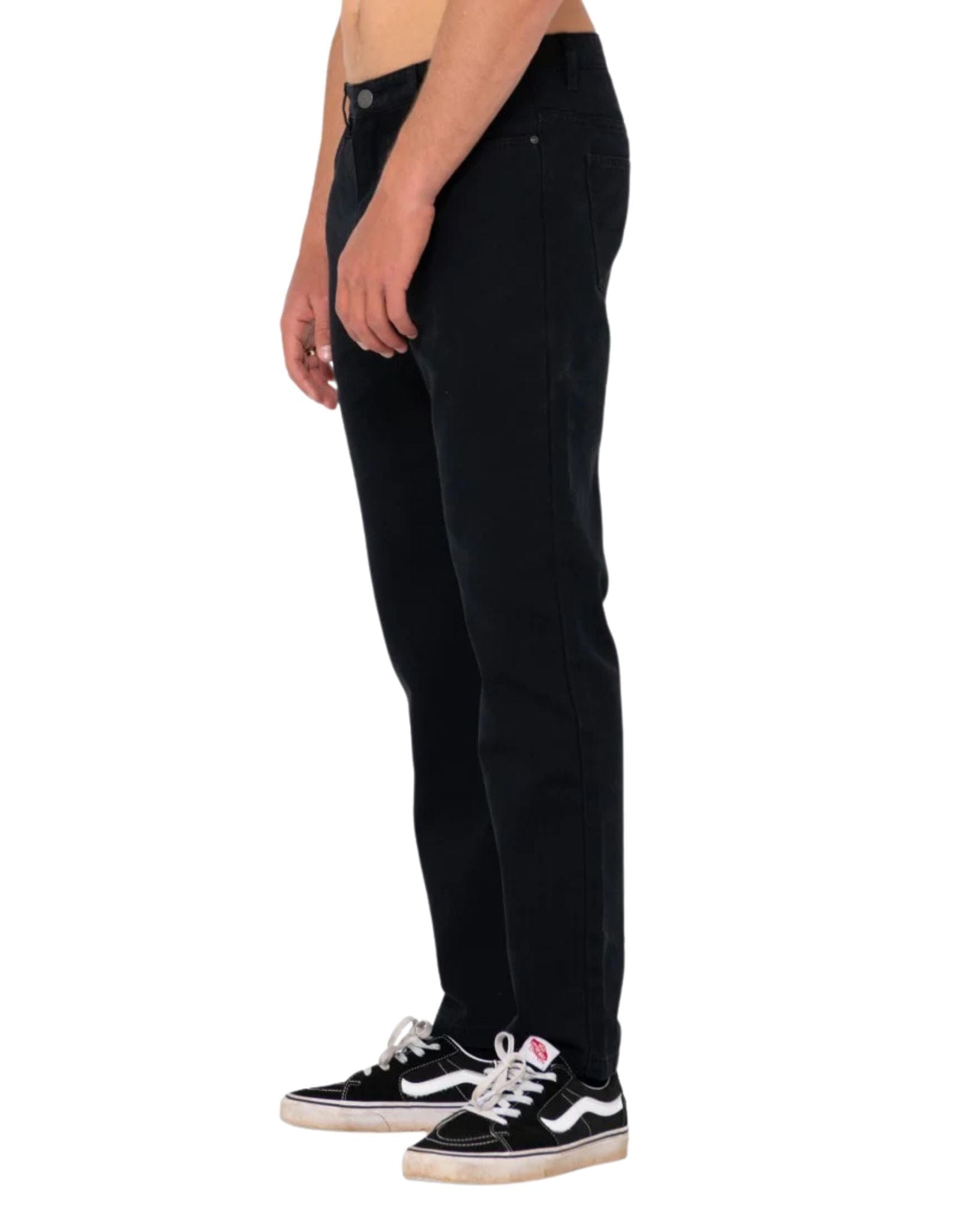 Rusty Mens The Bruce 5 Pocket Pant - Black