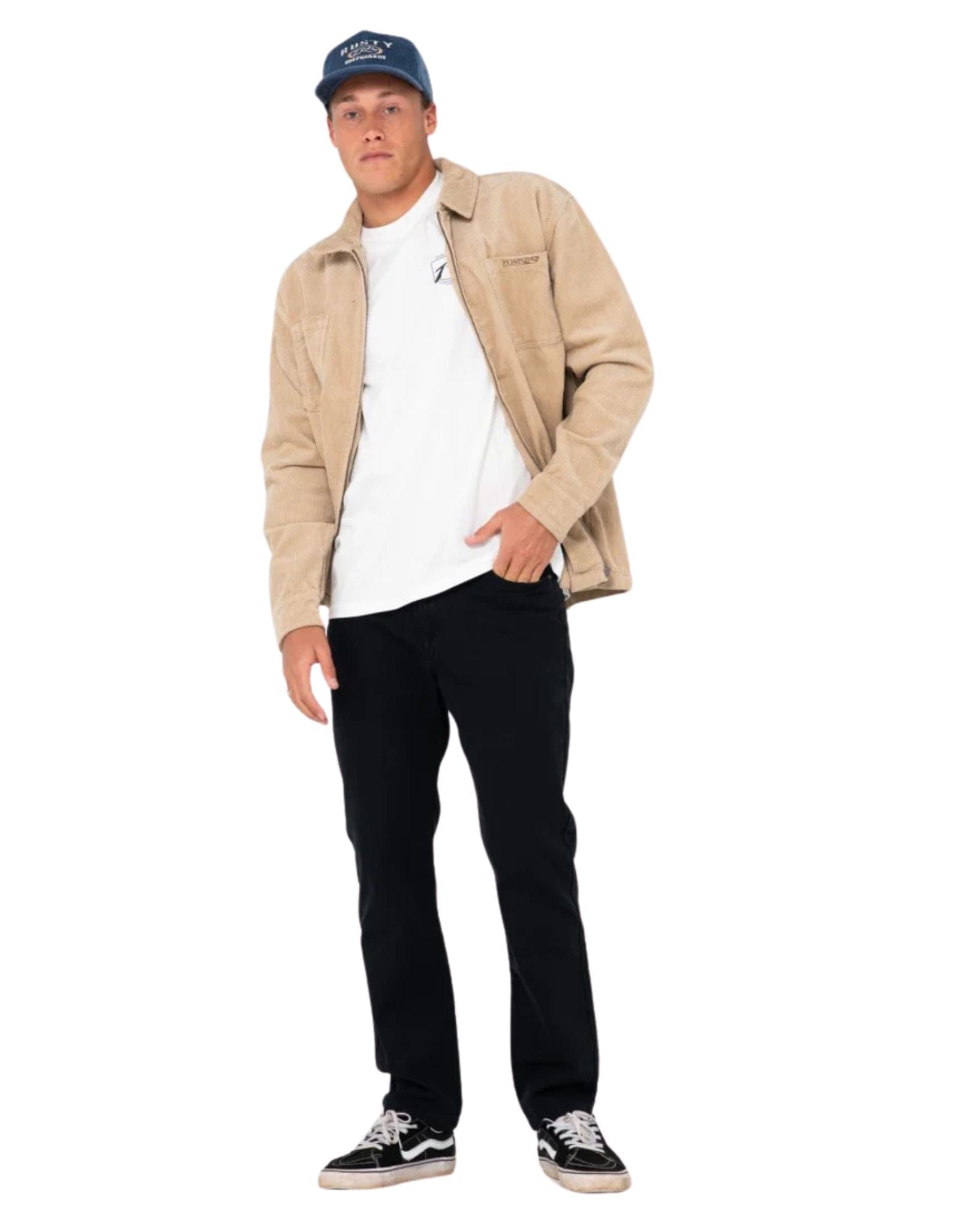 Rusty Mens The Bruce 5 Pocket Pant - Black