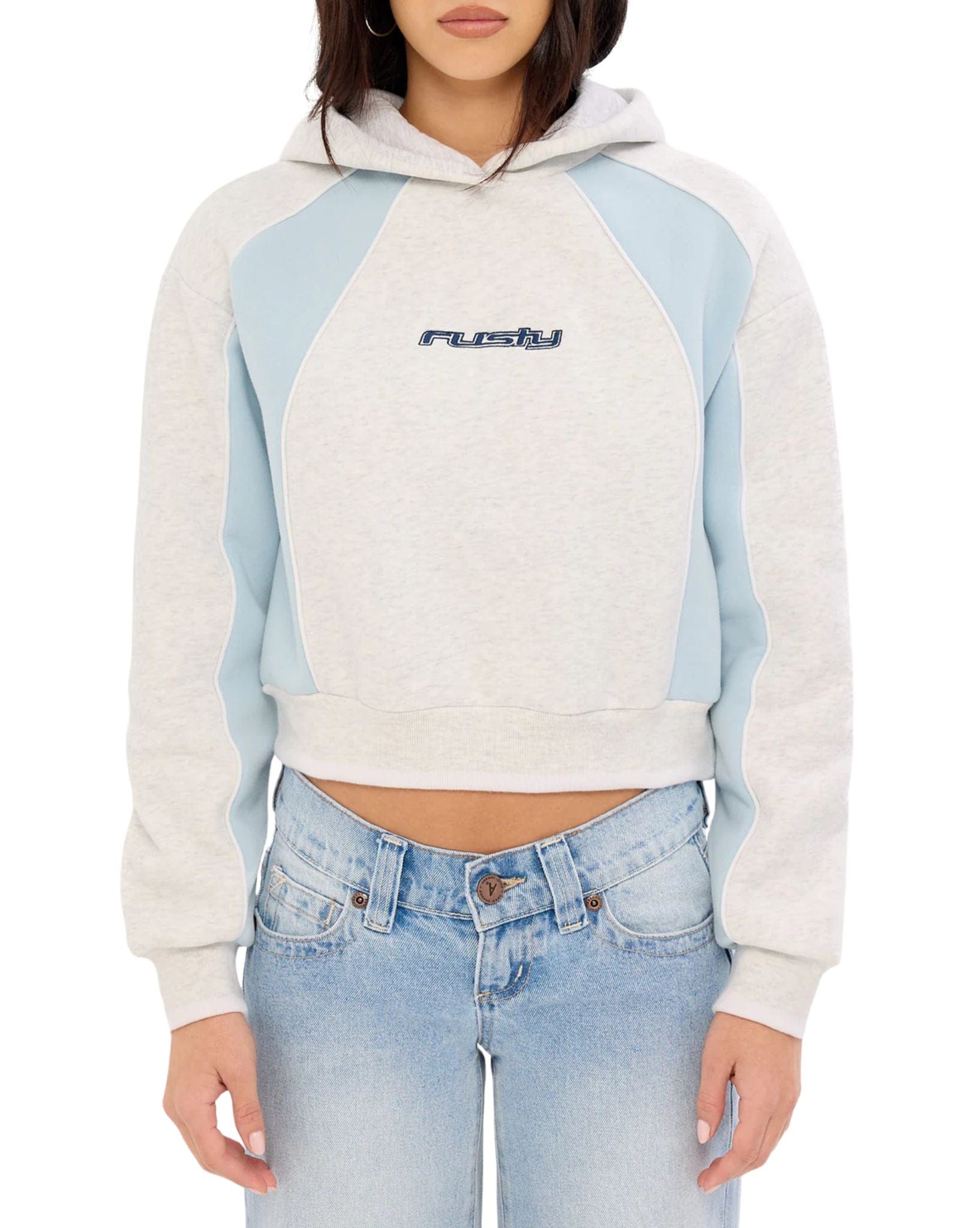 Rusty Mini Two Tides Cropped Hooded Fleece