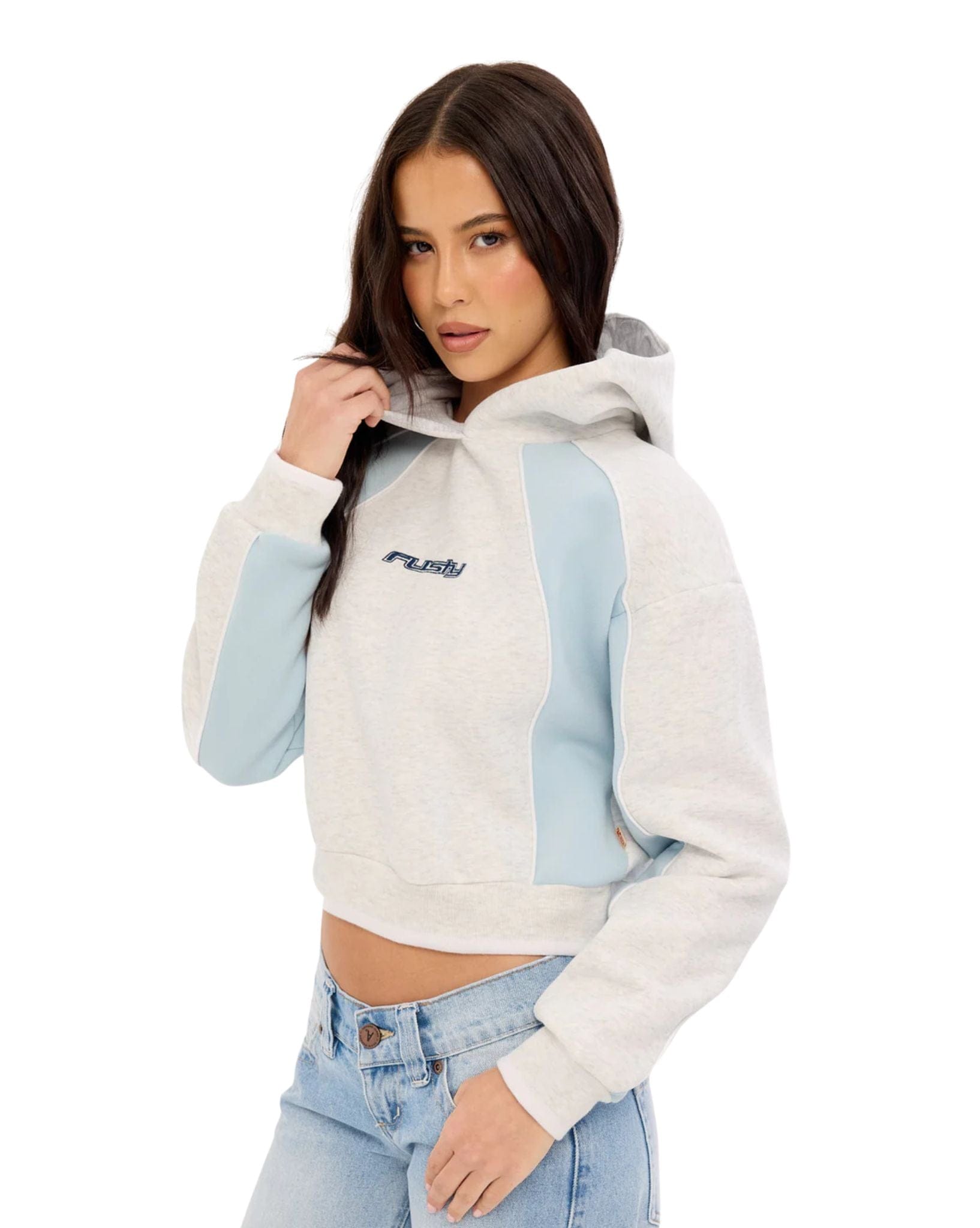 Rusty Mini Two Tides Cropped Hooded Fleece