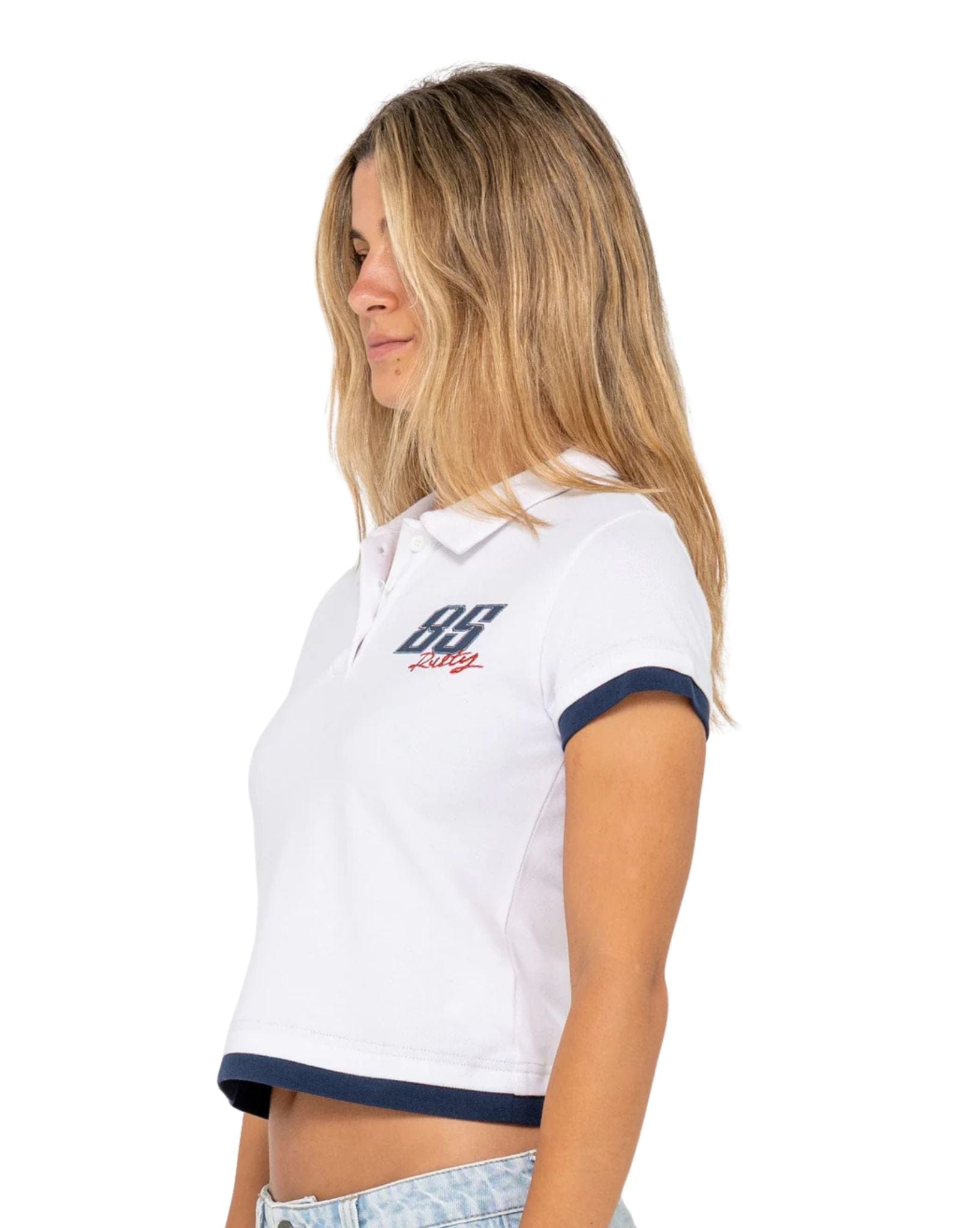 Rusty Mock Layer Polo Mini Tee