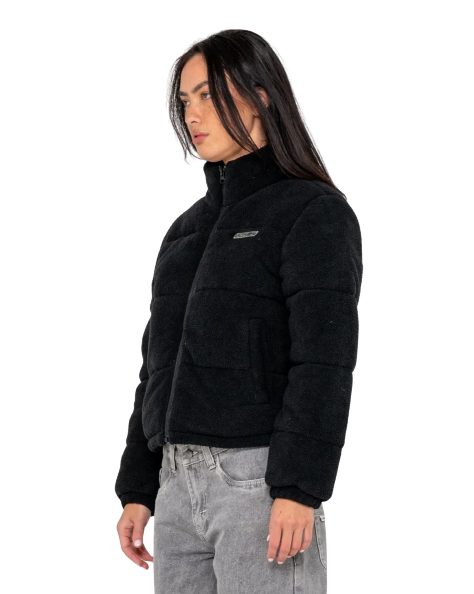 Rusty On And On Polar Fleece Puffer Jacket