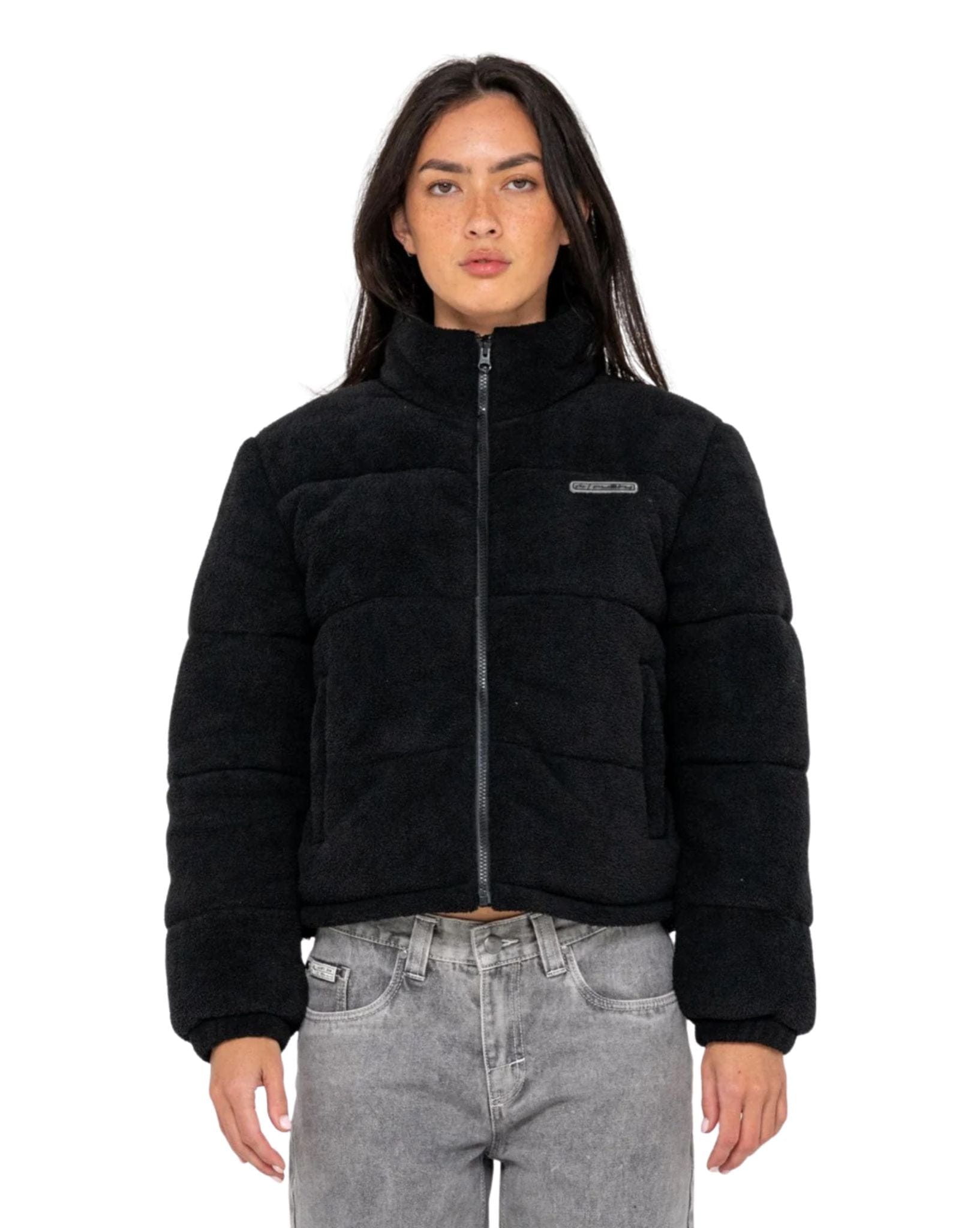 Rusty On And On Polar Fleece Puffer Jacket