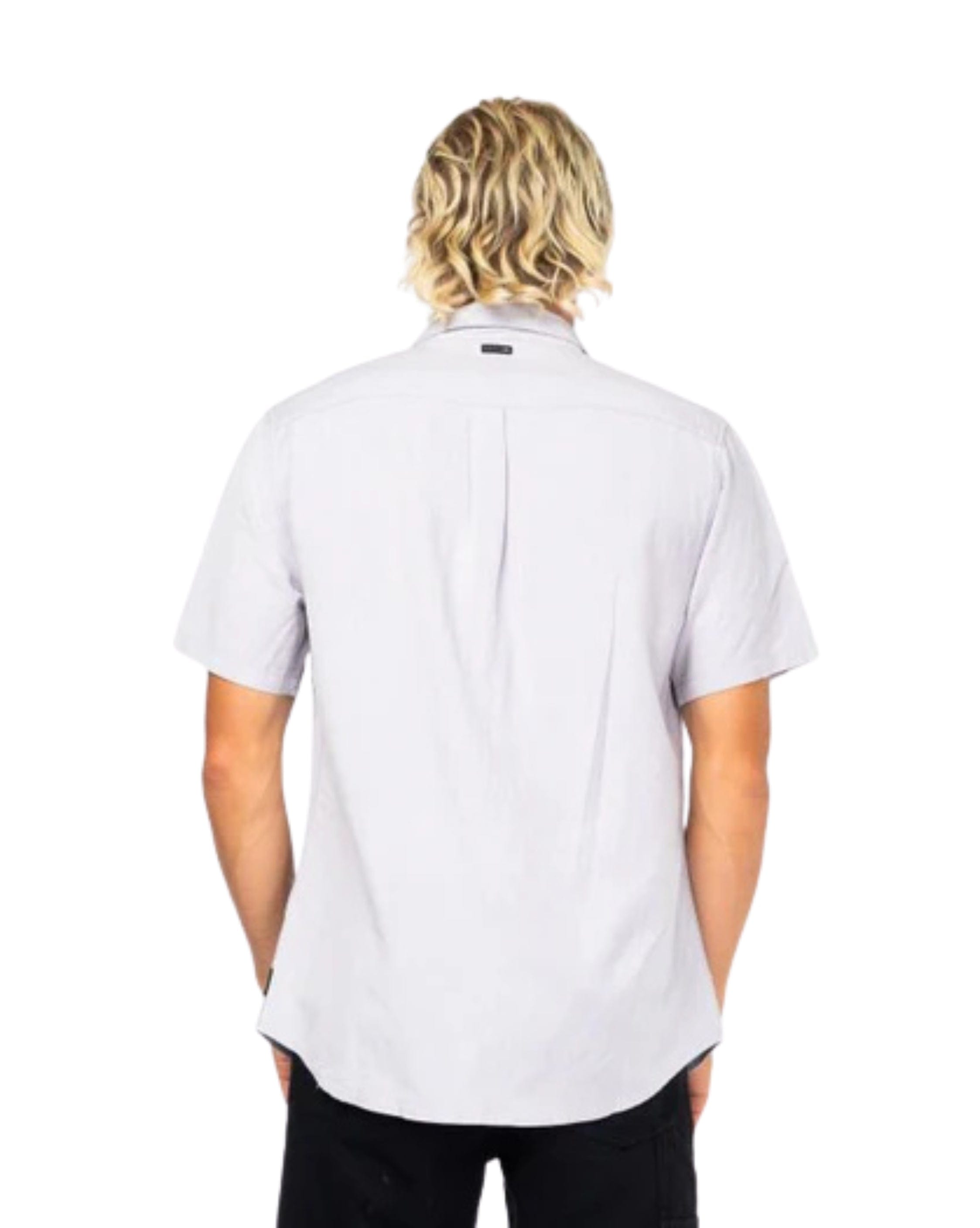 Rusty Overtone Short Sleeve Linen Shirt