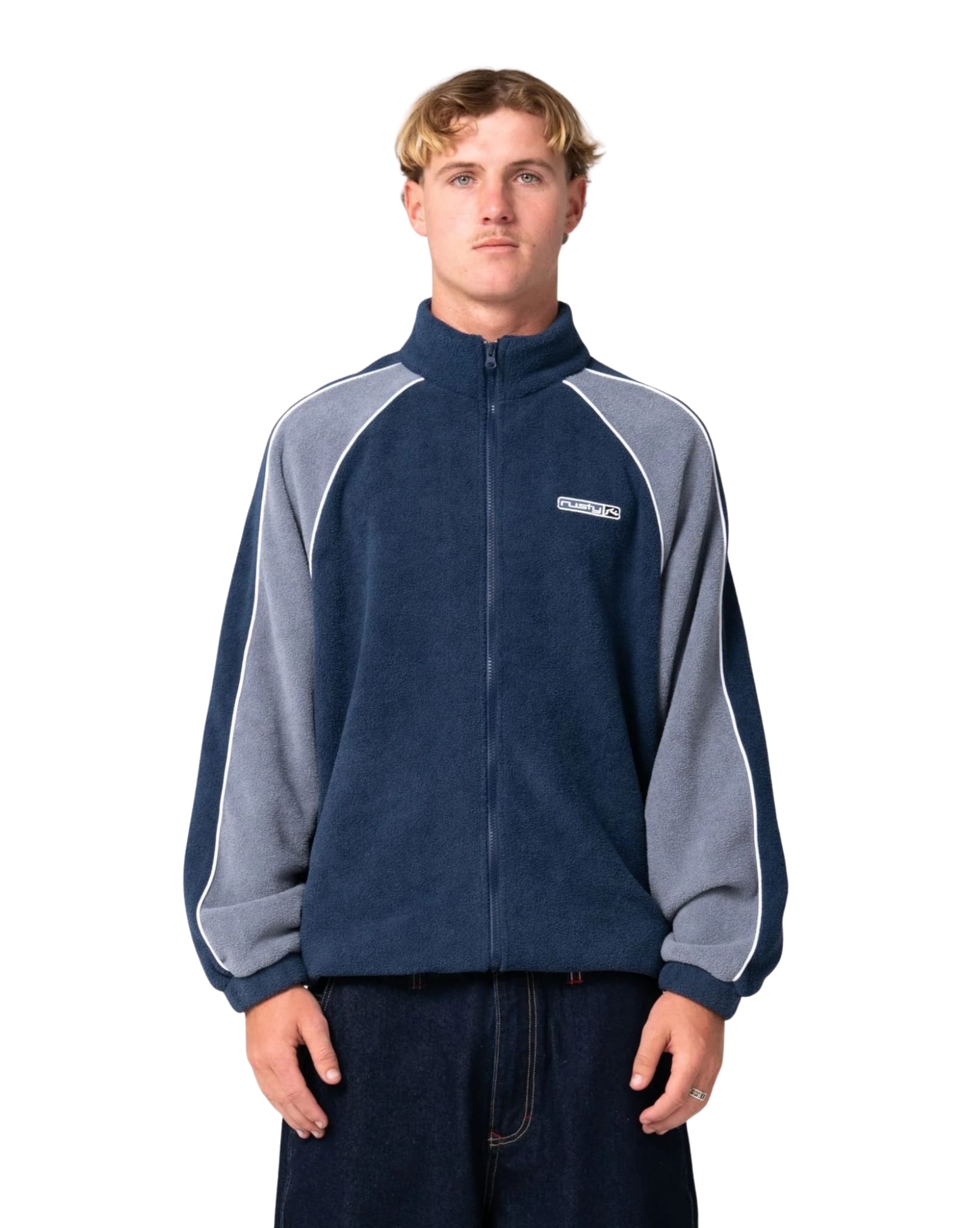 Rusty Pimp My Tides Zip Thru Sherpa Fleece