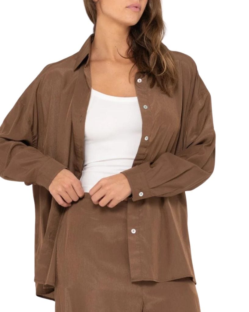 Rusty Porter Oversized Long Sleeve Shirt