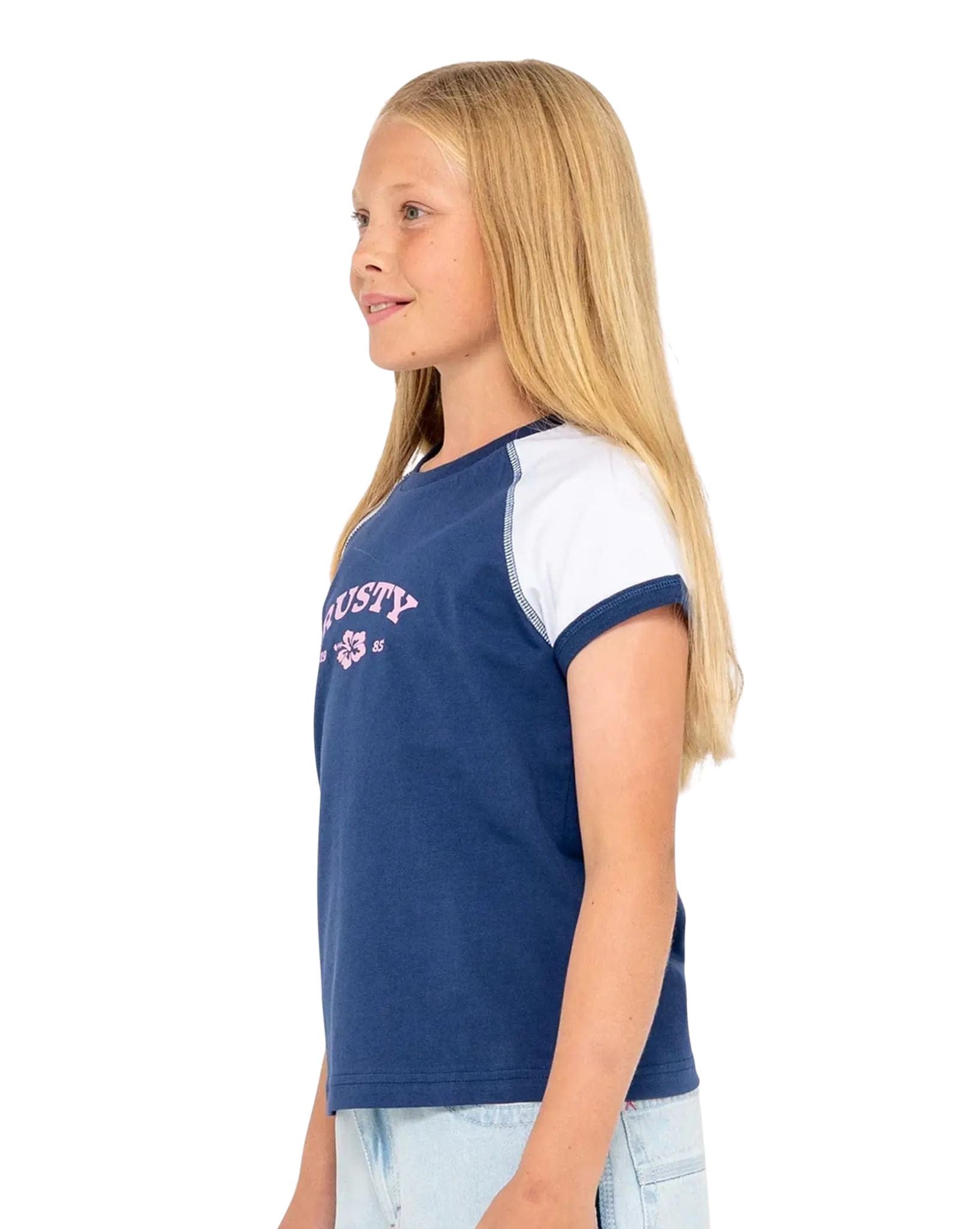 Rusty Riley Raglan Baby Tee Girls