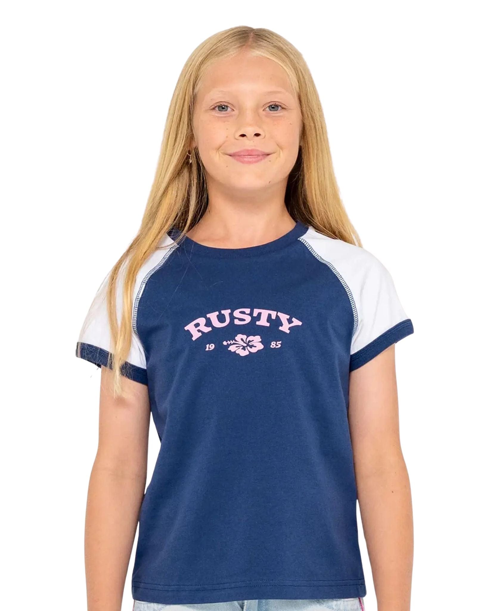Rusty Riley Raglan Baby Tee Girls