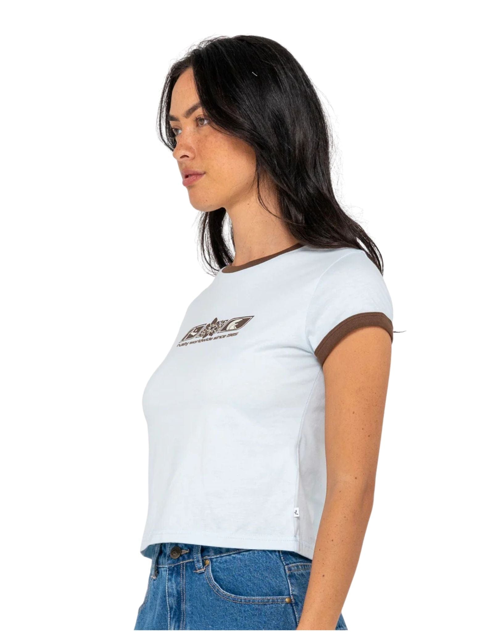 Rusty Snapper Contrast Ringer Mini Tee