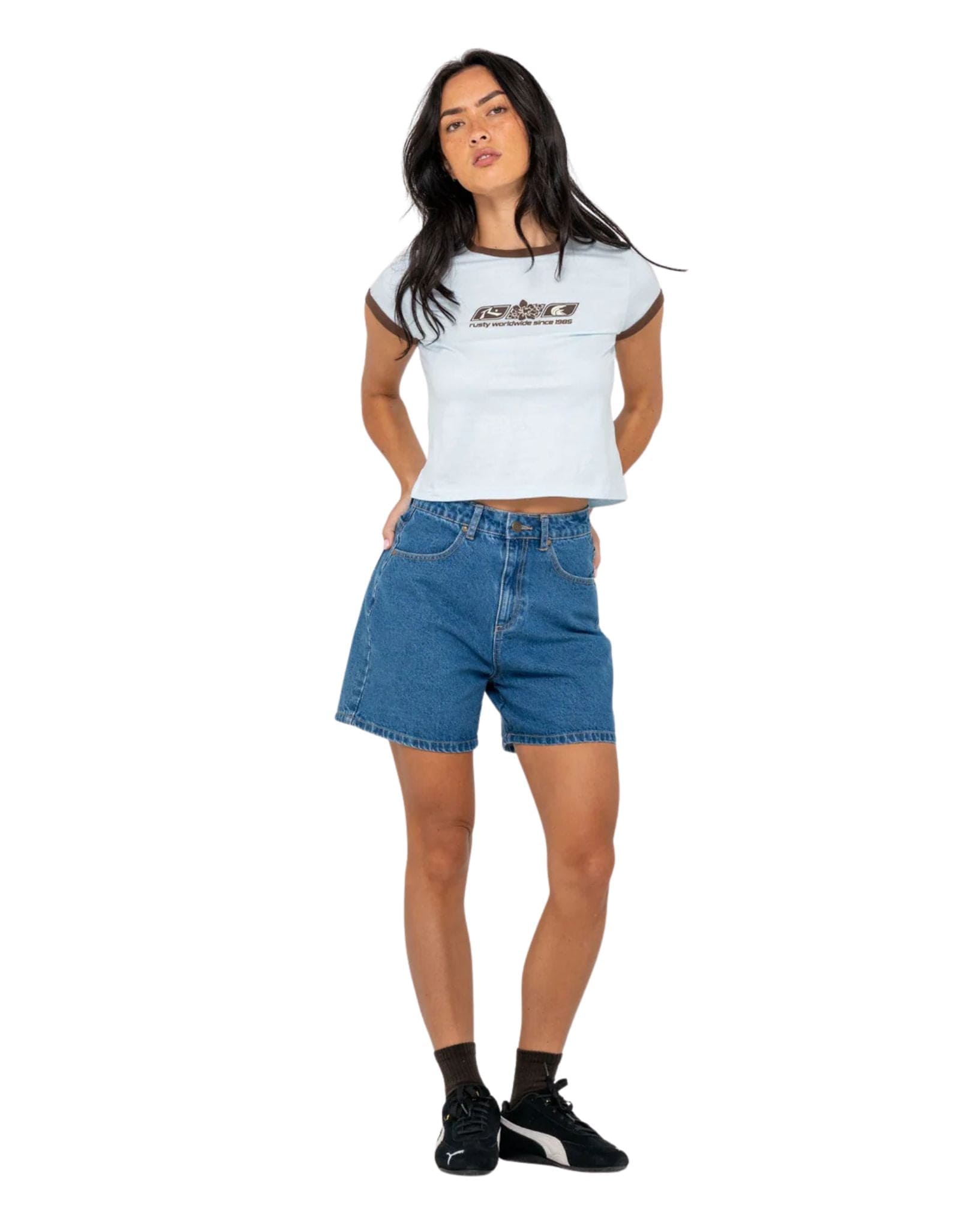 Rusty Snapper Contrast Ringer Mini Tee