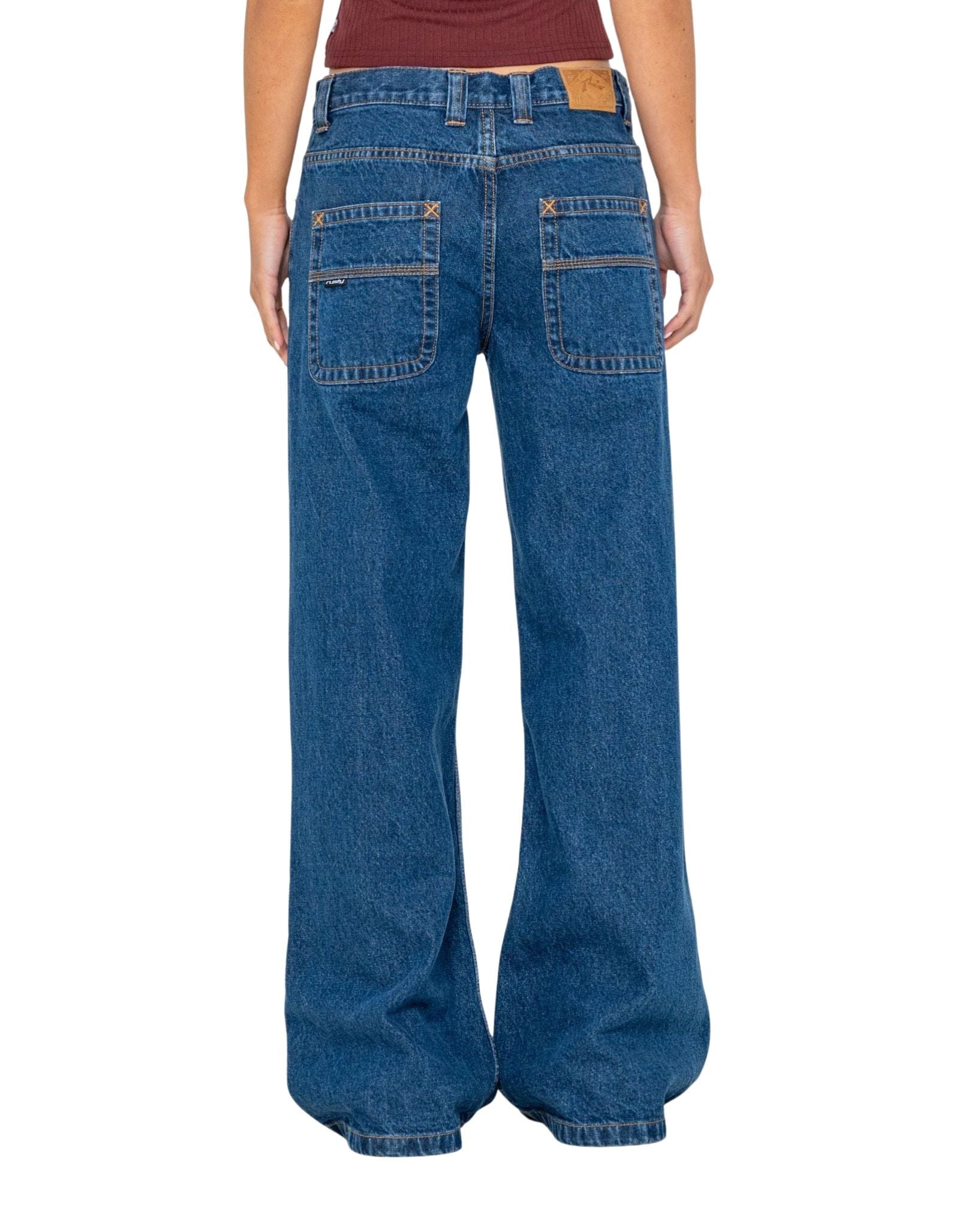 Rusty Wendy Wide Low Rise Denim Jean