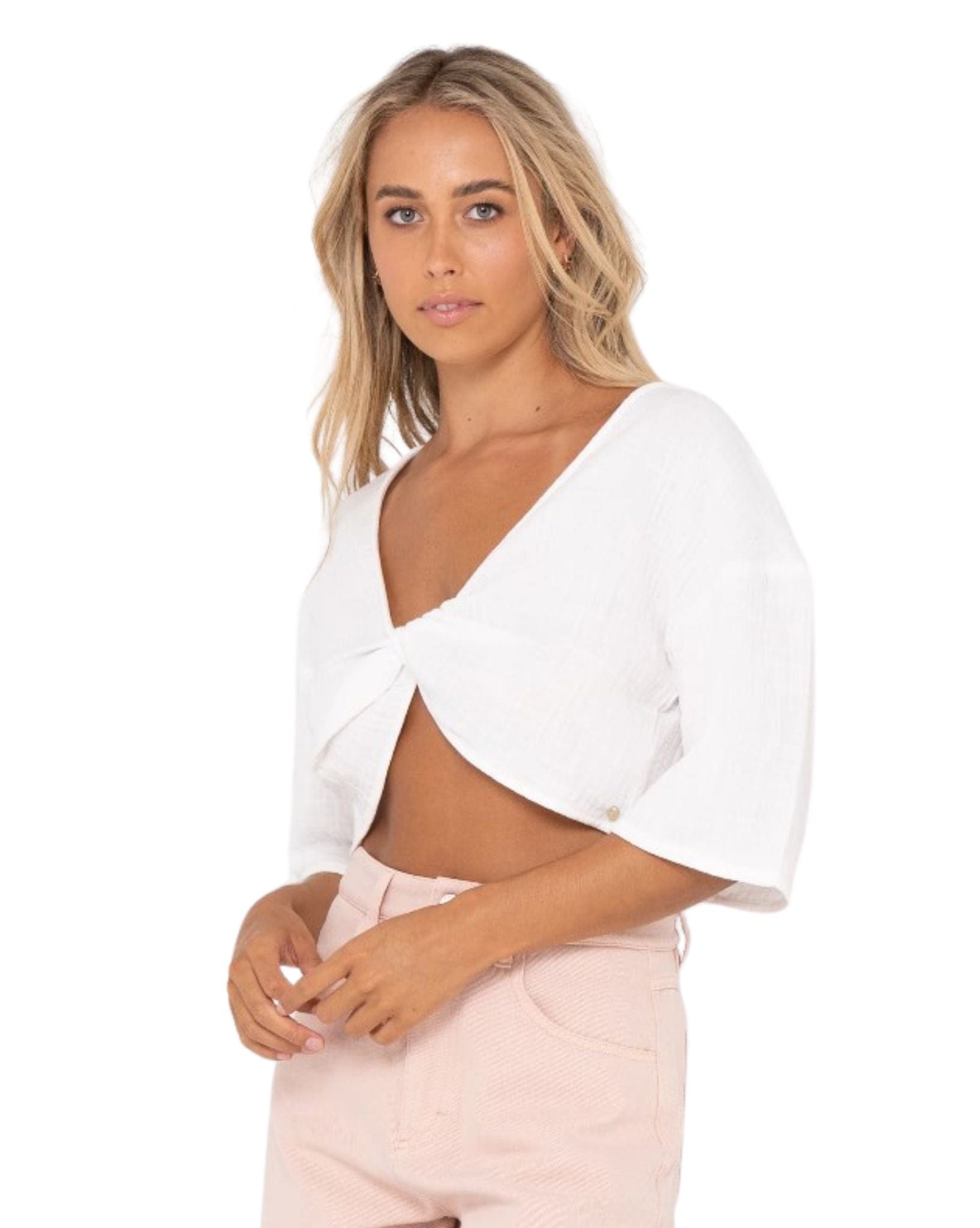 Rusty Womens Somewhere Twisted Reversible Top