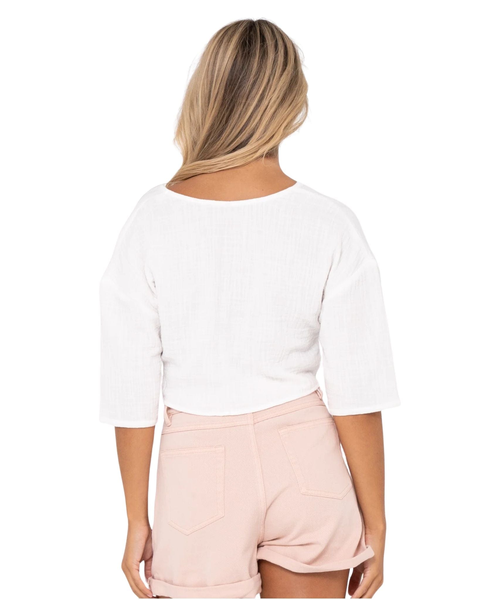 Rusty Womens Somewhere Twisted Reversible Top