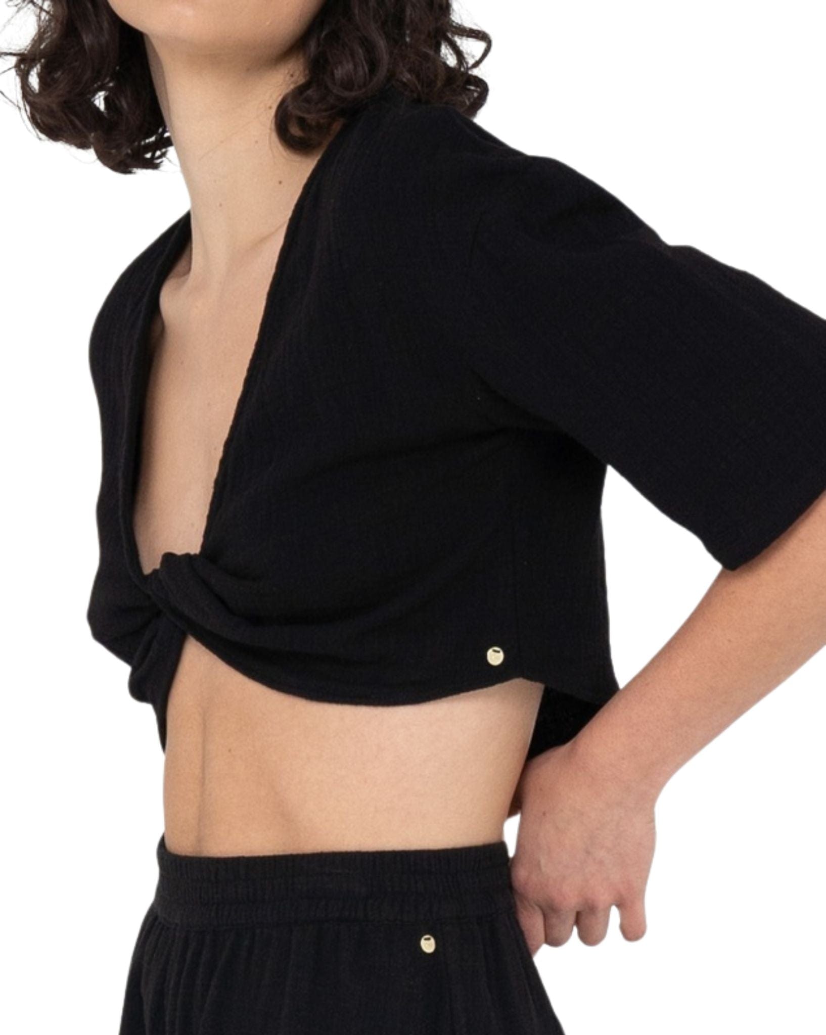 Rusty Womens Somewhere Twisted Reversible Top