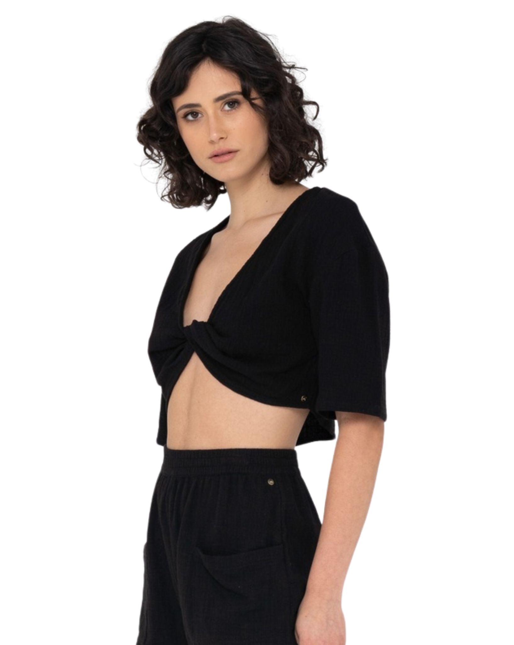 Rusty Womens Somewhere Twisted Reversible Top